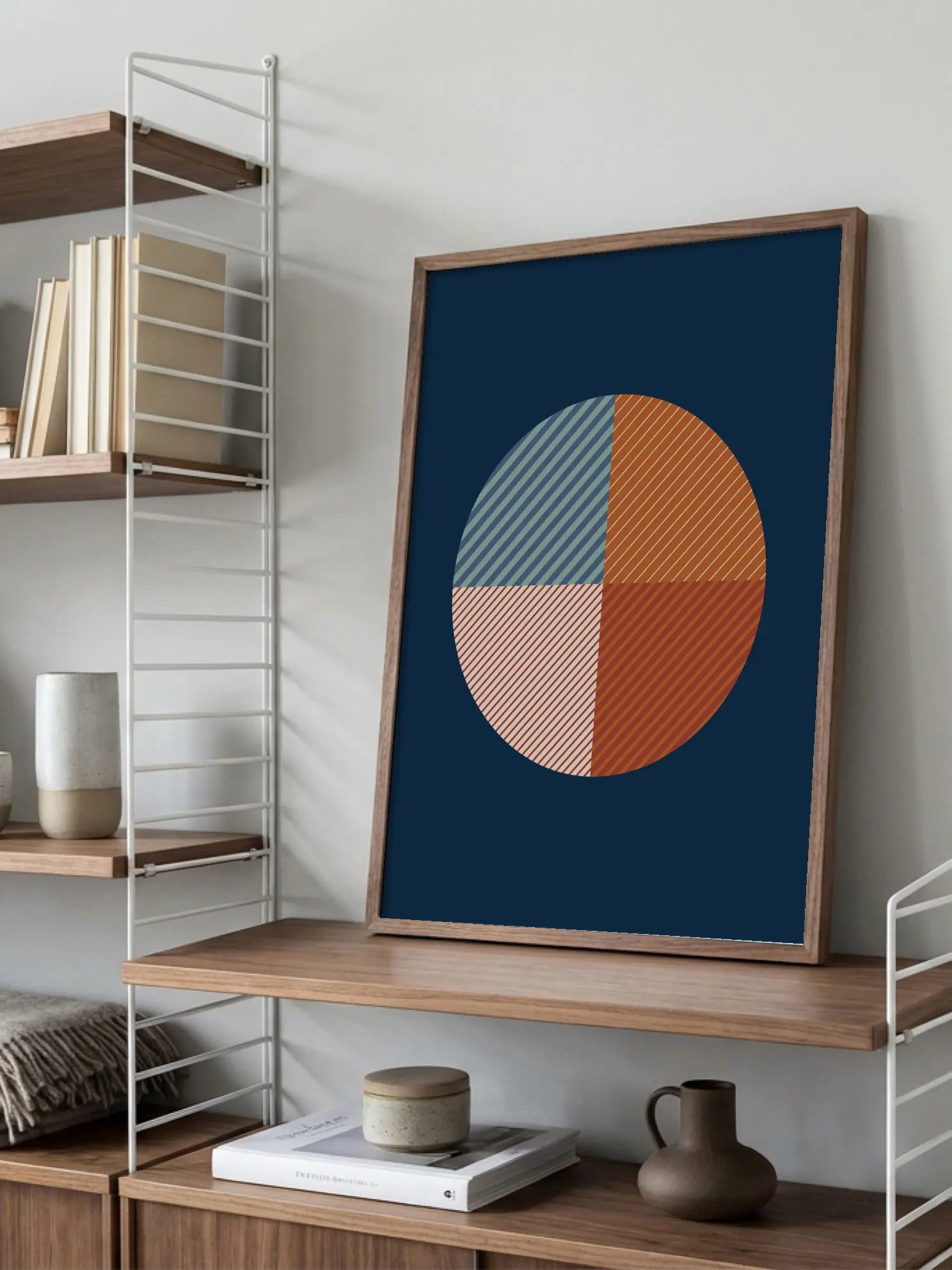Four Colored Circle Poster