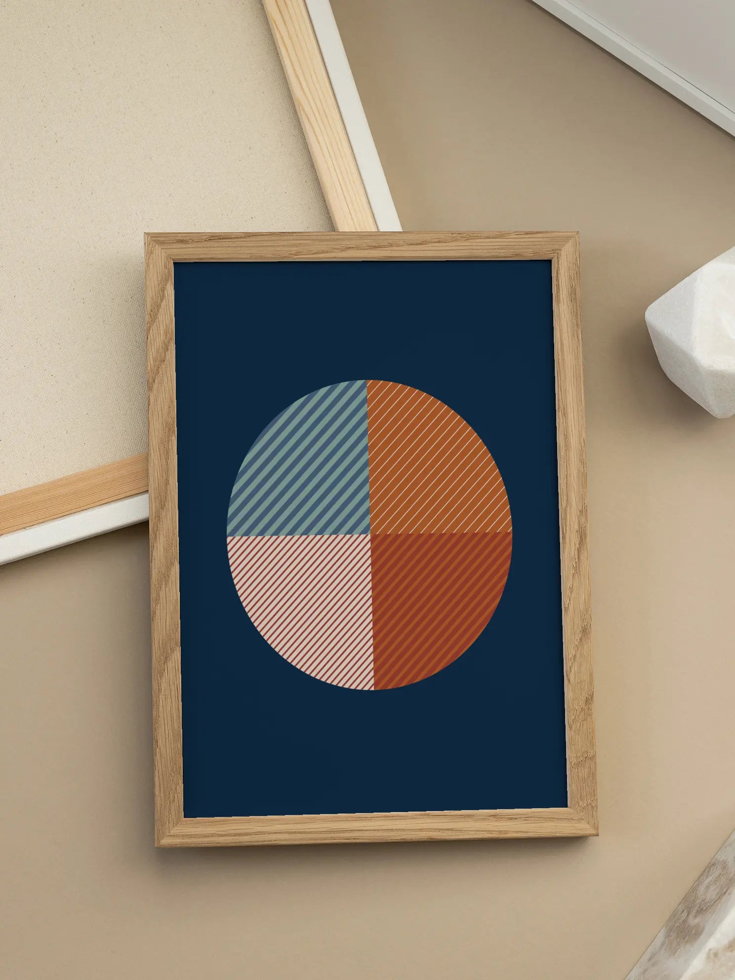 Four Colored Circle Poster