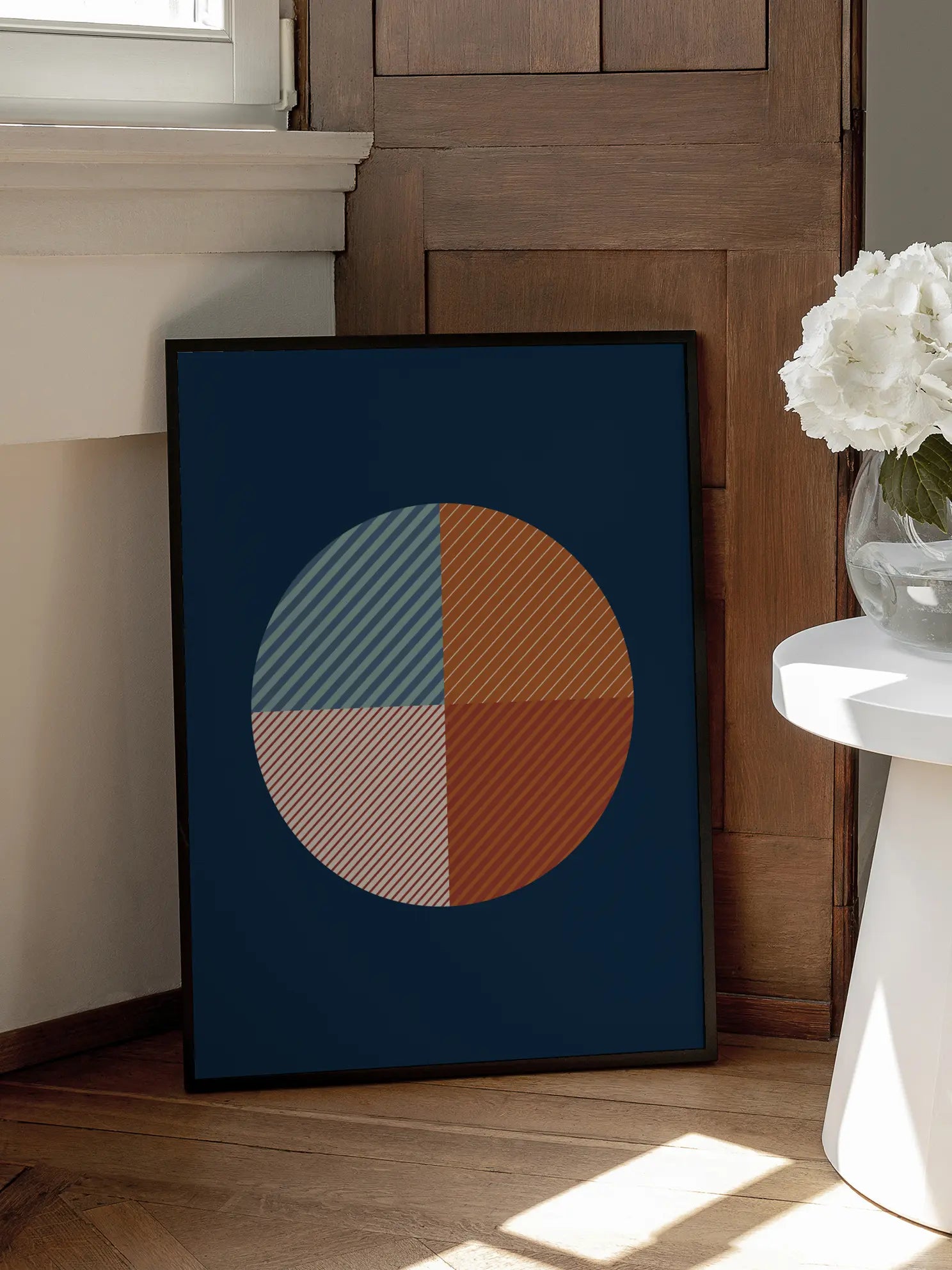 Four Colored Circle Poster