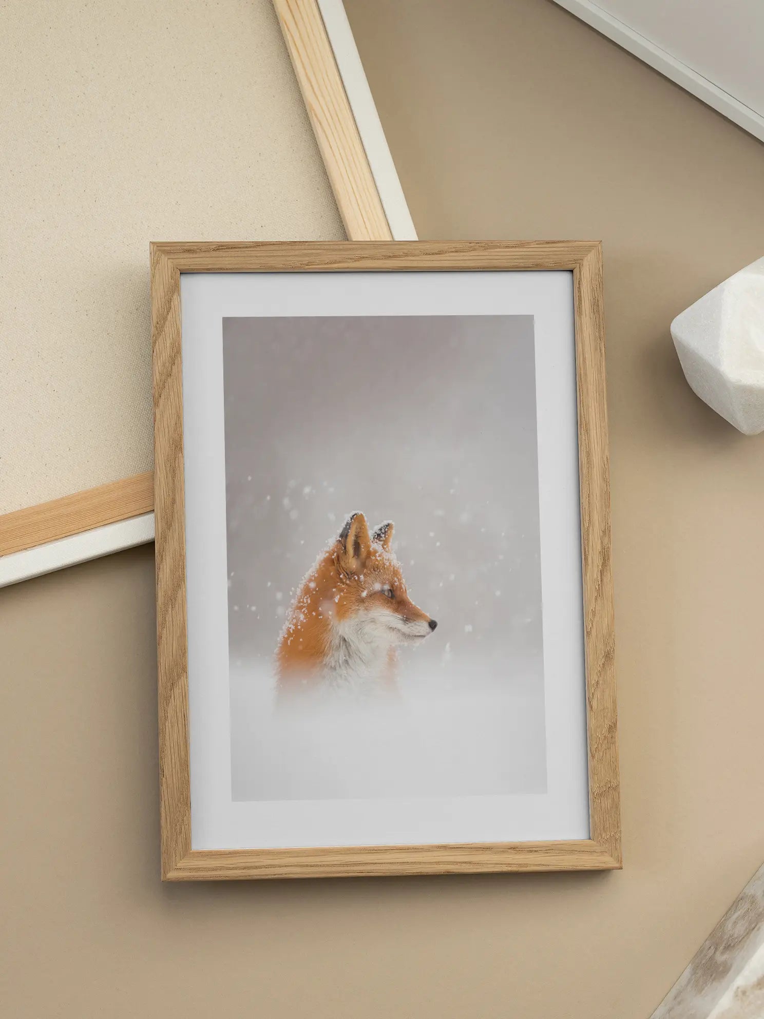 Fox in Snow Poster