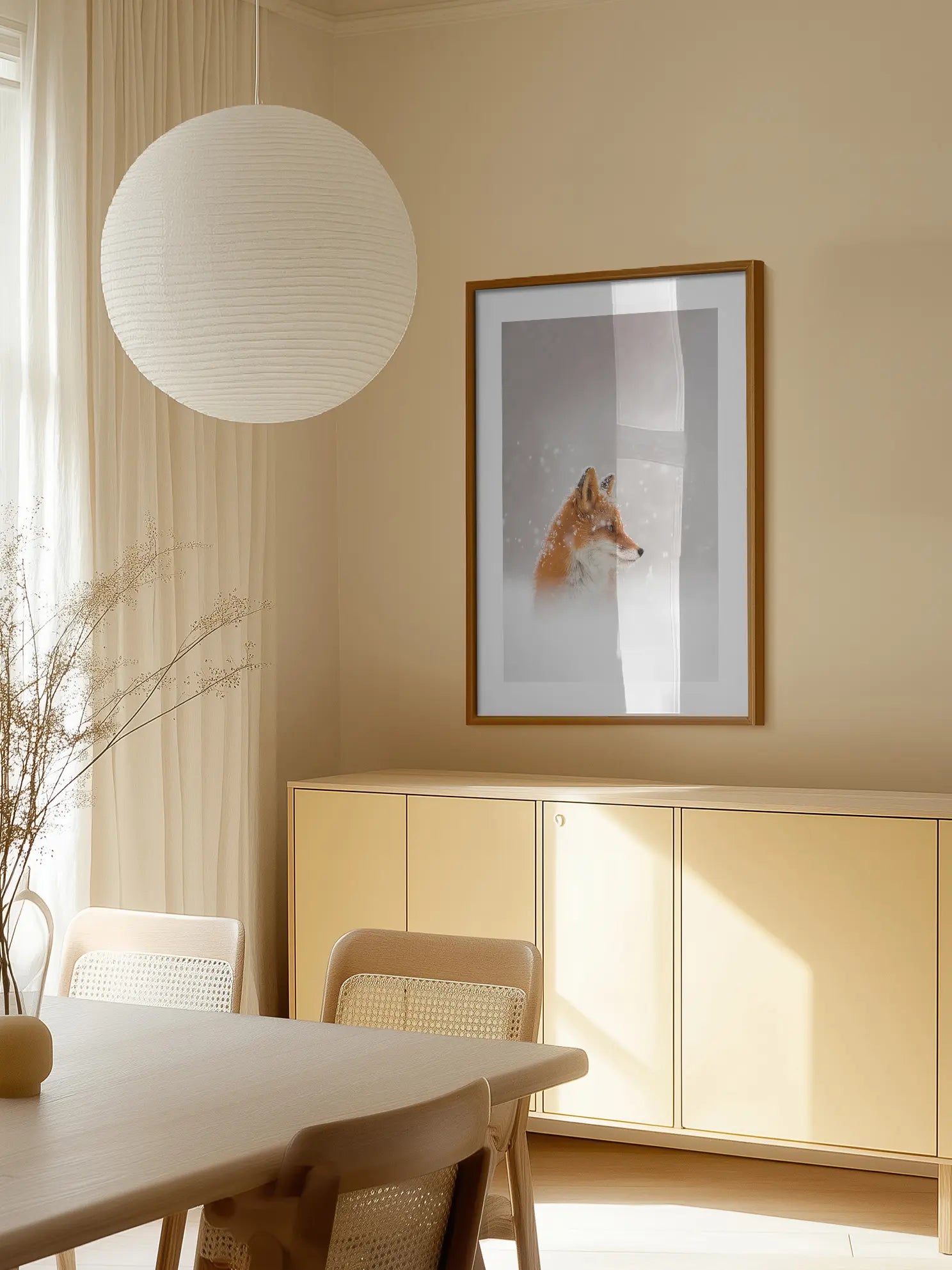 Fox in Snow Poster