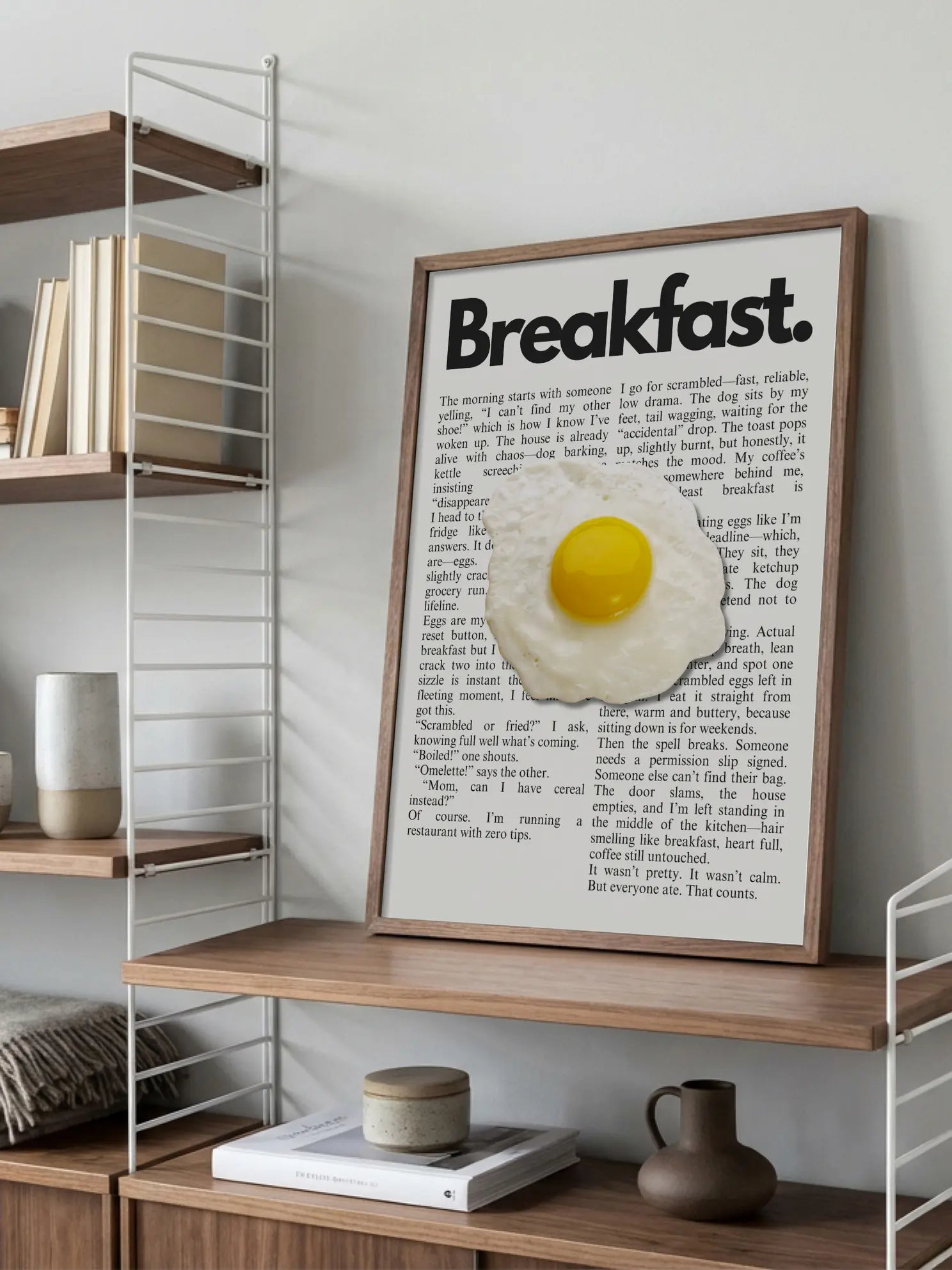 Frühstück Fried Egg Scene Poster