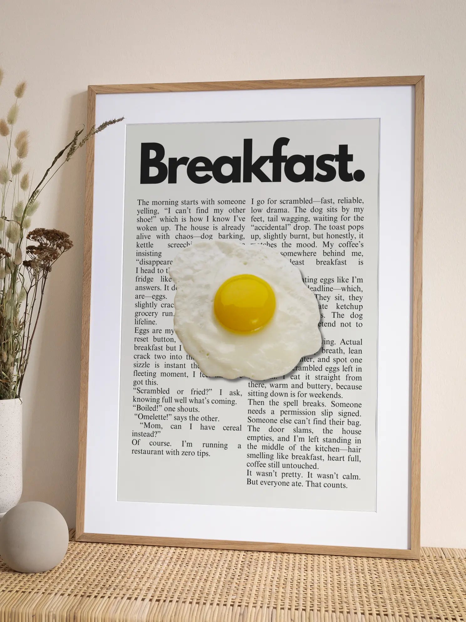 Frühstück Fried Egg Scene Poster