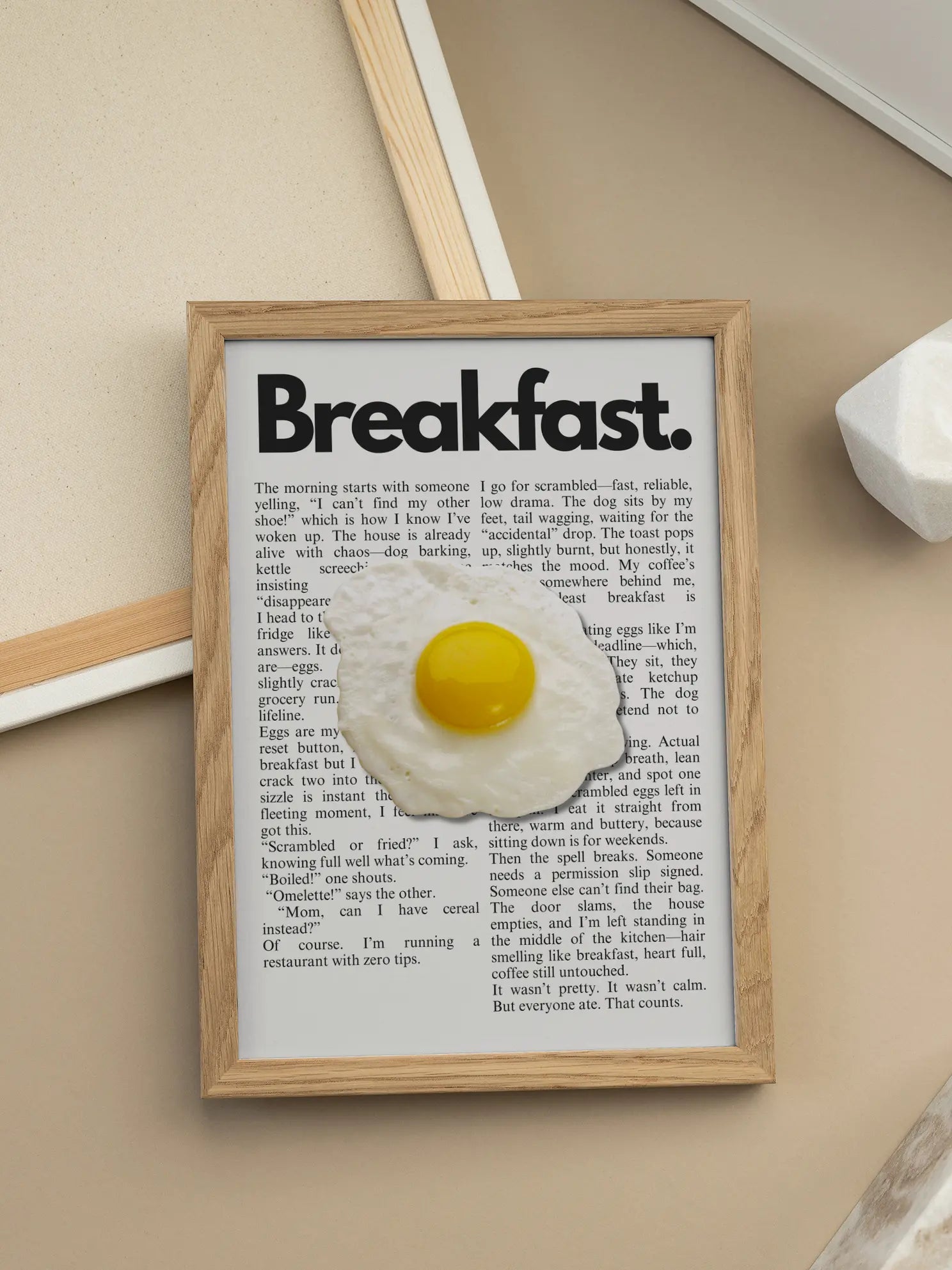 Frühstück Fried Egg Scene Poster
