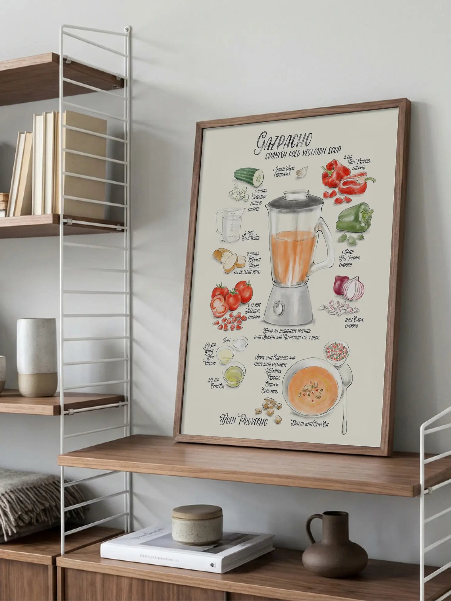 Gazpacho Recipe Poster