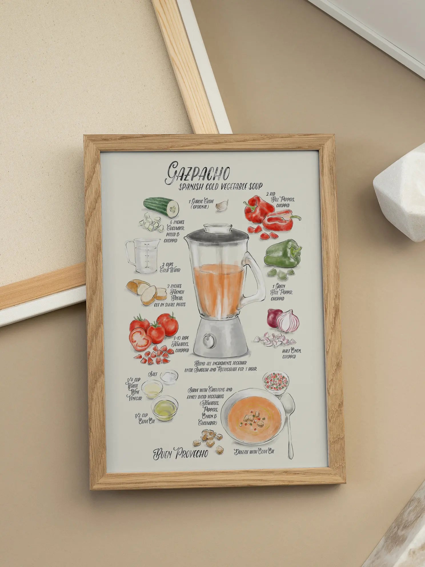 Gazpacho Recipe Poster