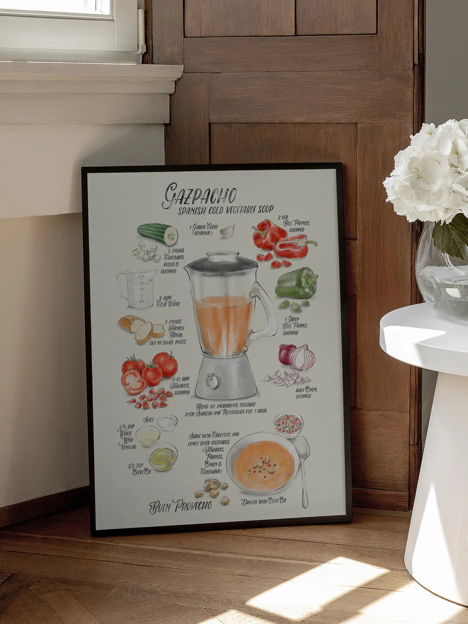 Gazpacho Recipe Poster