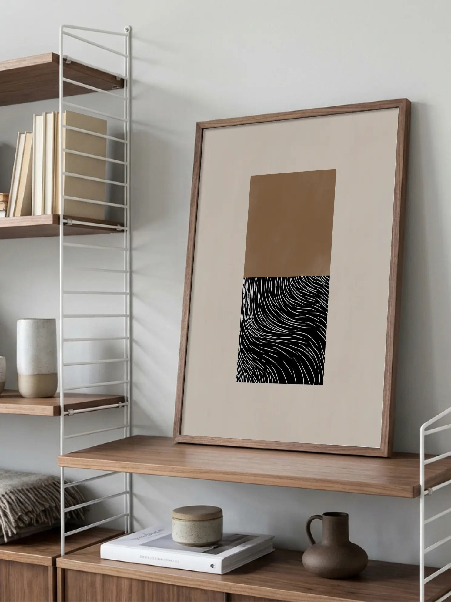 Geometric and Organic Shapes Poster