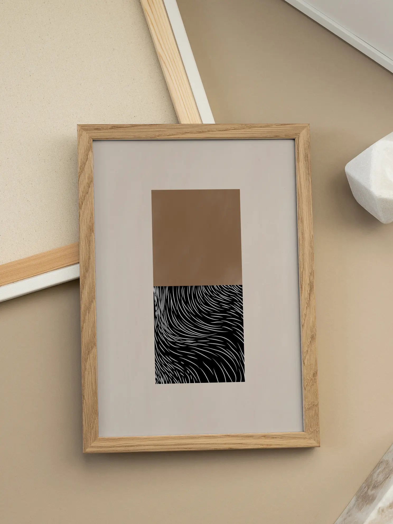 Geometric and Organic Shapes Poster