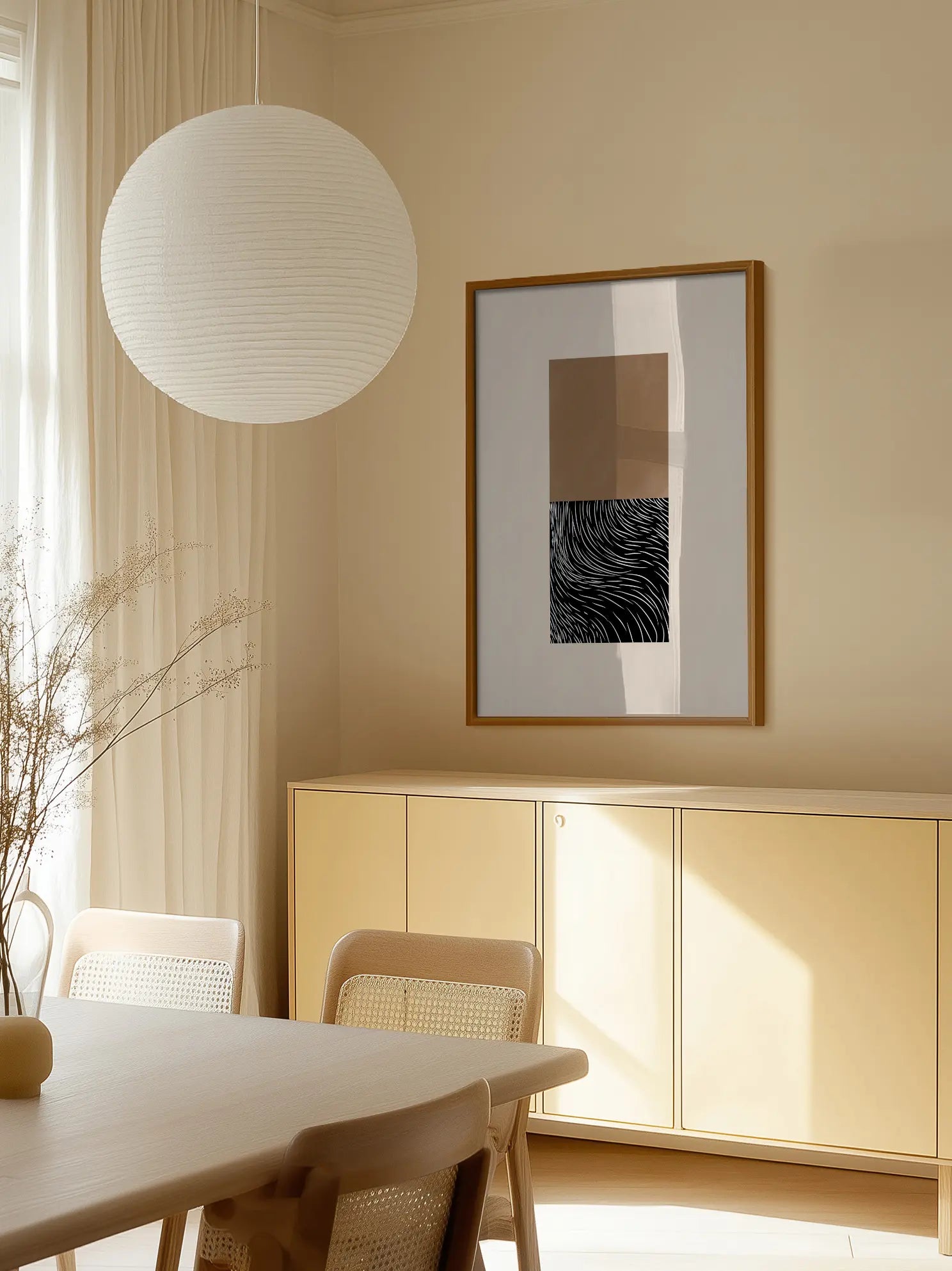 Geometric and Organic Shapes Poster