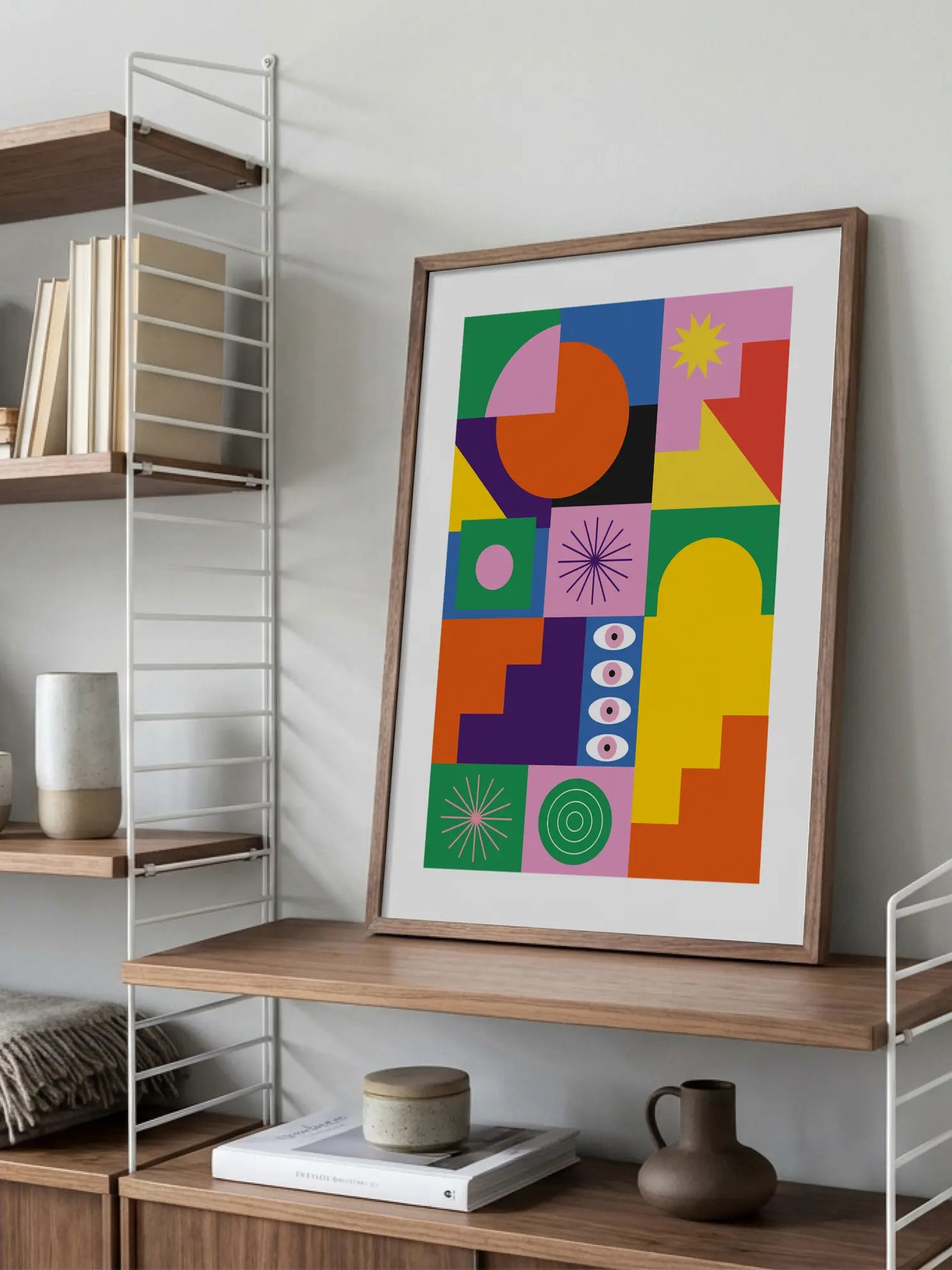 Geometric Eyes Poster