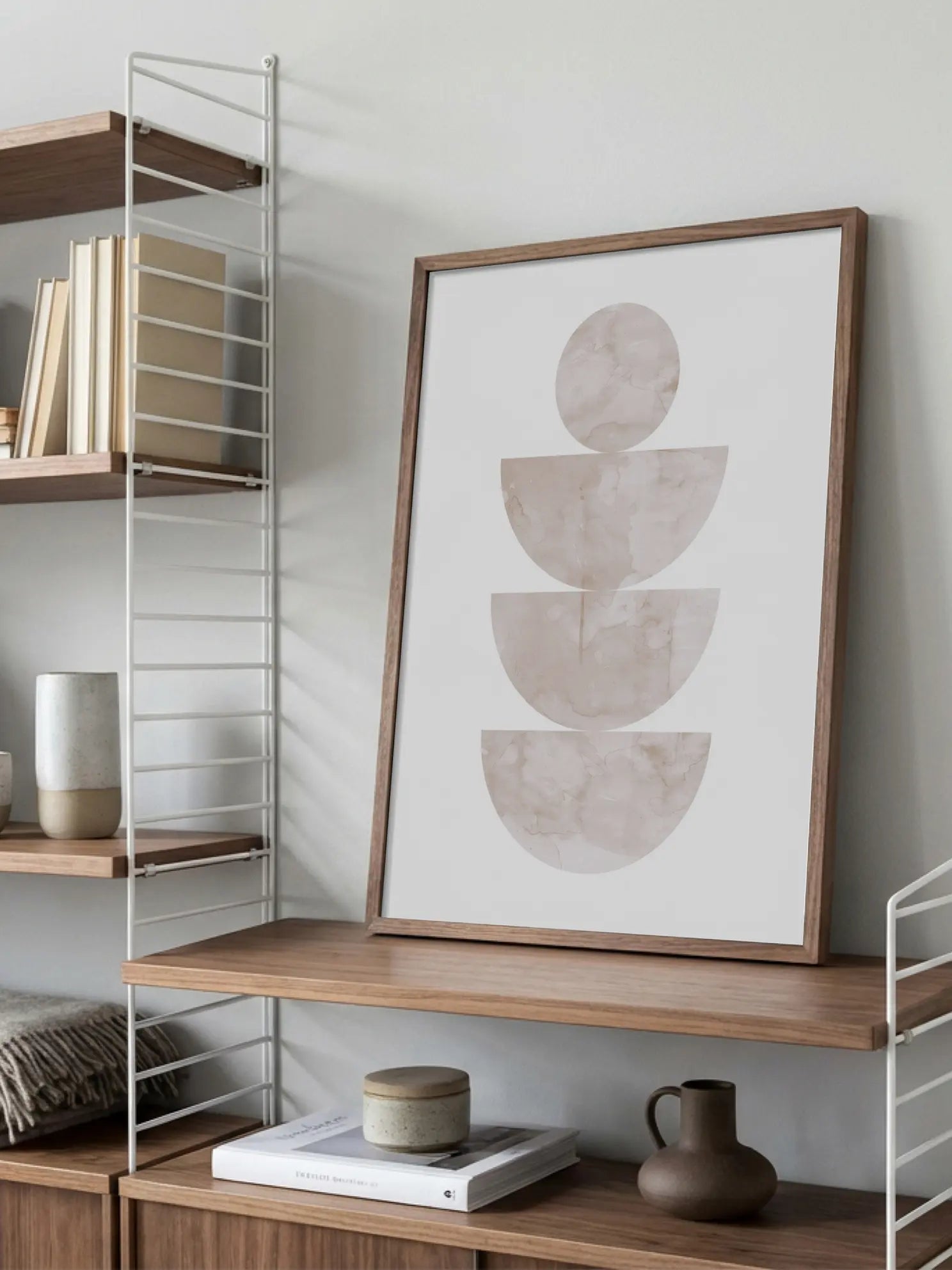 Geometric Marble Poster