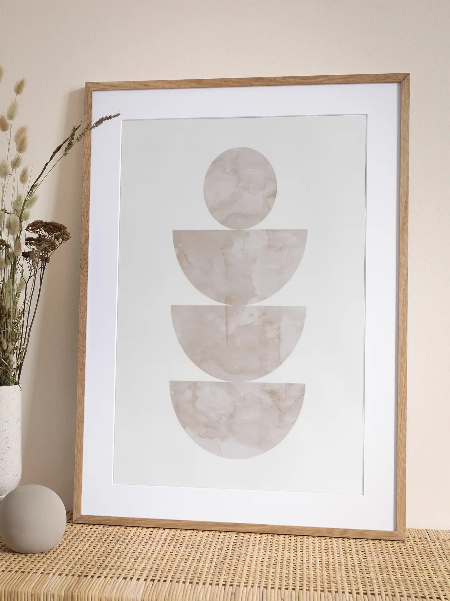 Geometric Marble Poster