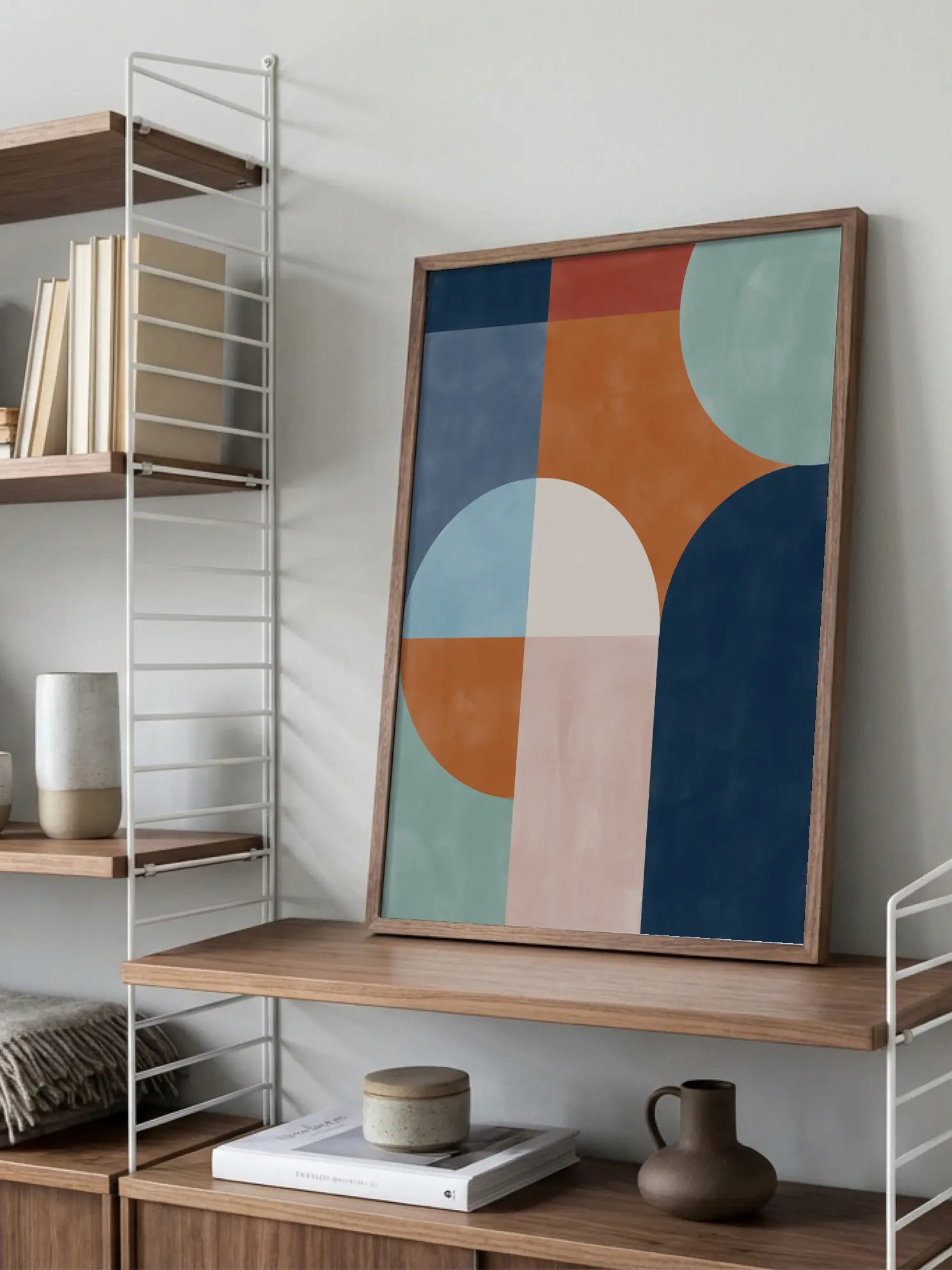 Geometric Shapes And Bold Colors Poster