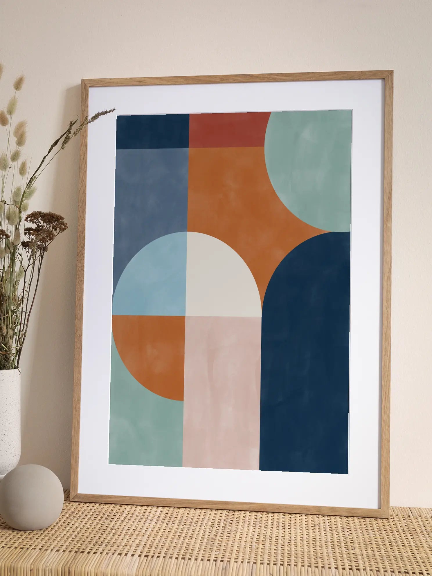 Geometric Shapes And Bold Colors Poster