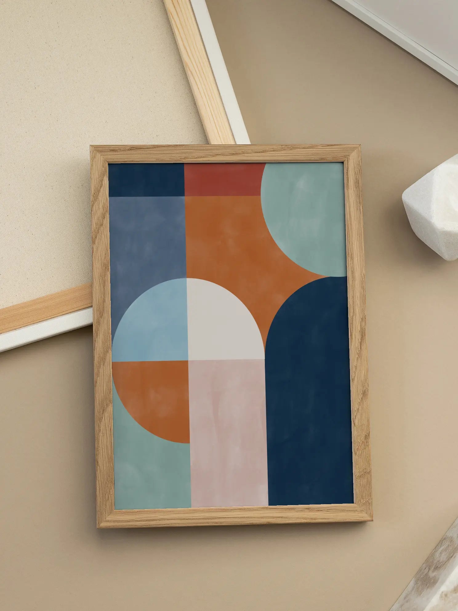 Geometric Shapes And Bold Colors Poster