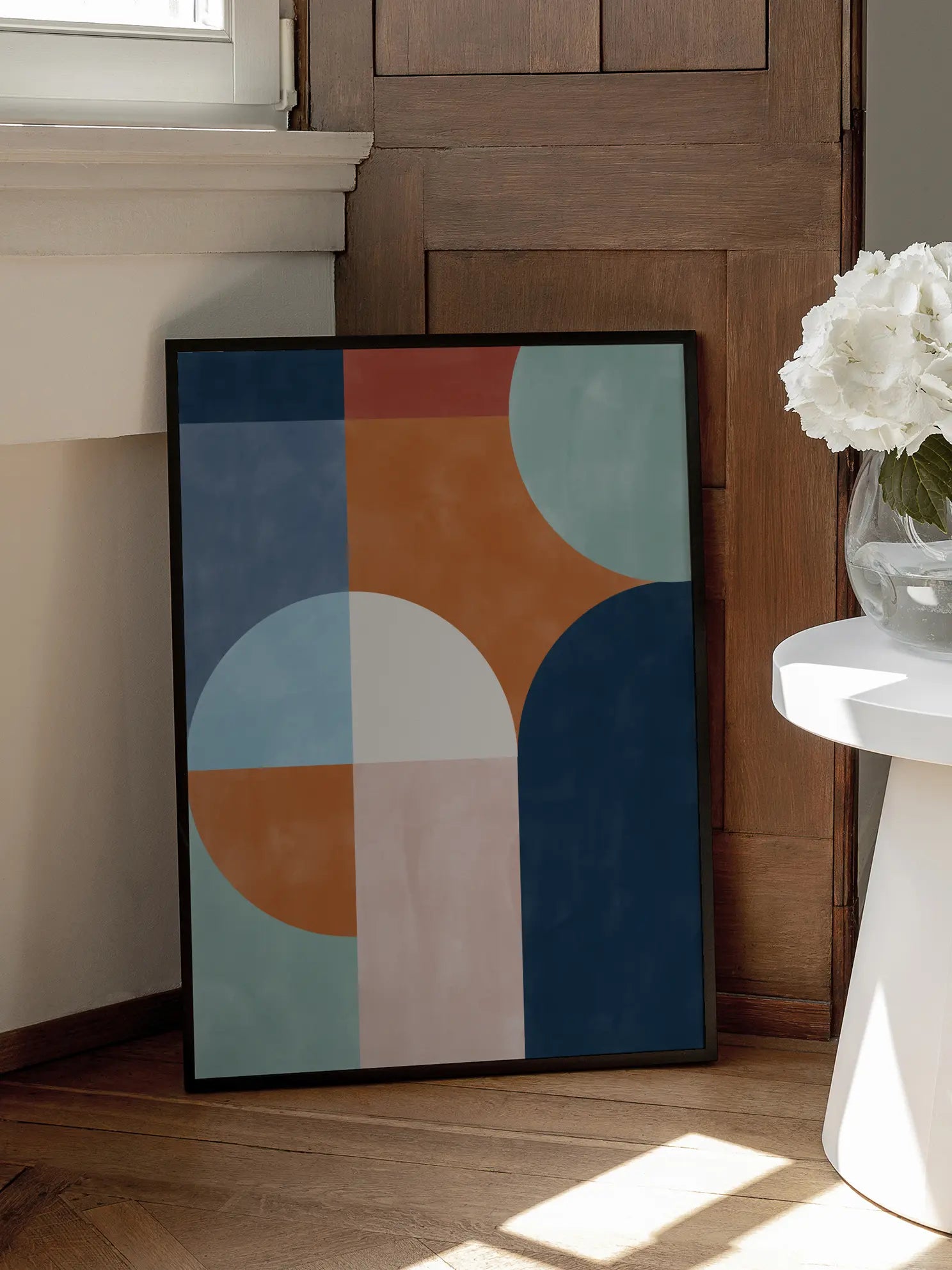 Geometric Shapes And Bold Colors Poster