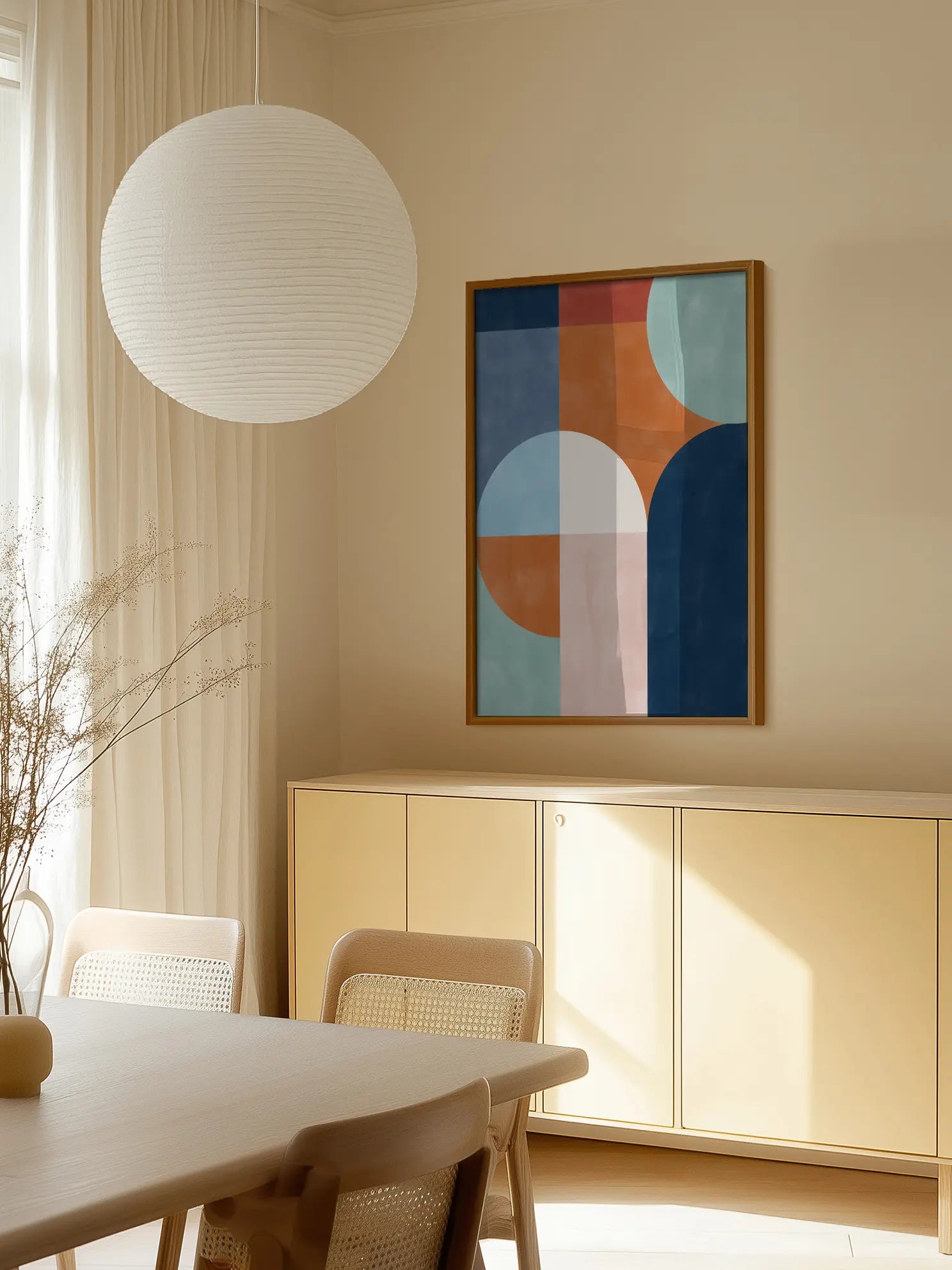 Geometric Shapes And Bold Colors Poster