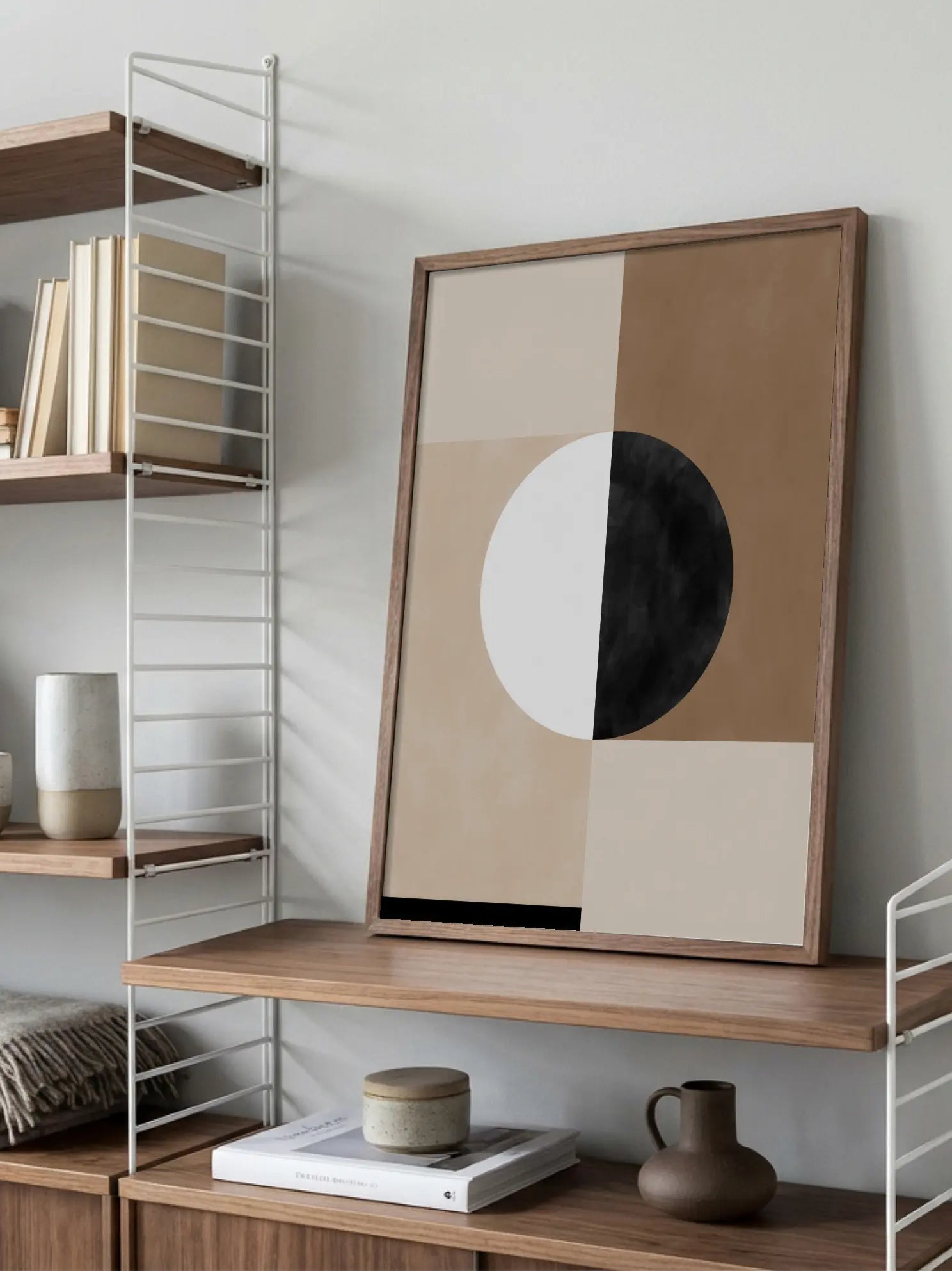 Geometric Shapes with a Central Circle Poster