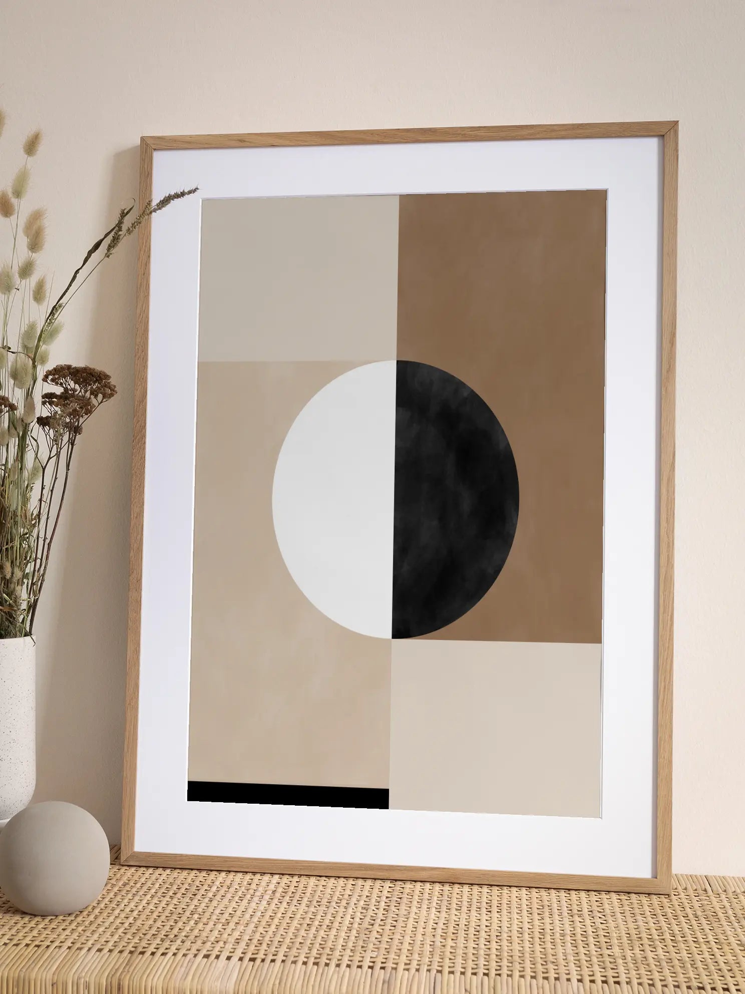 Geometric Shapes with a Central Circle Poster