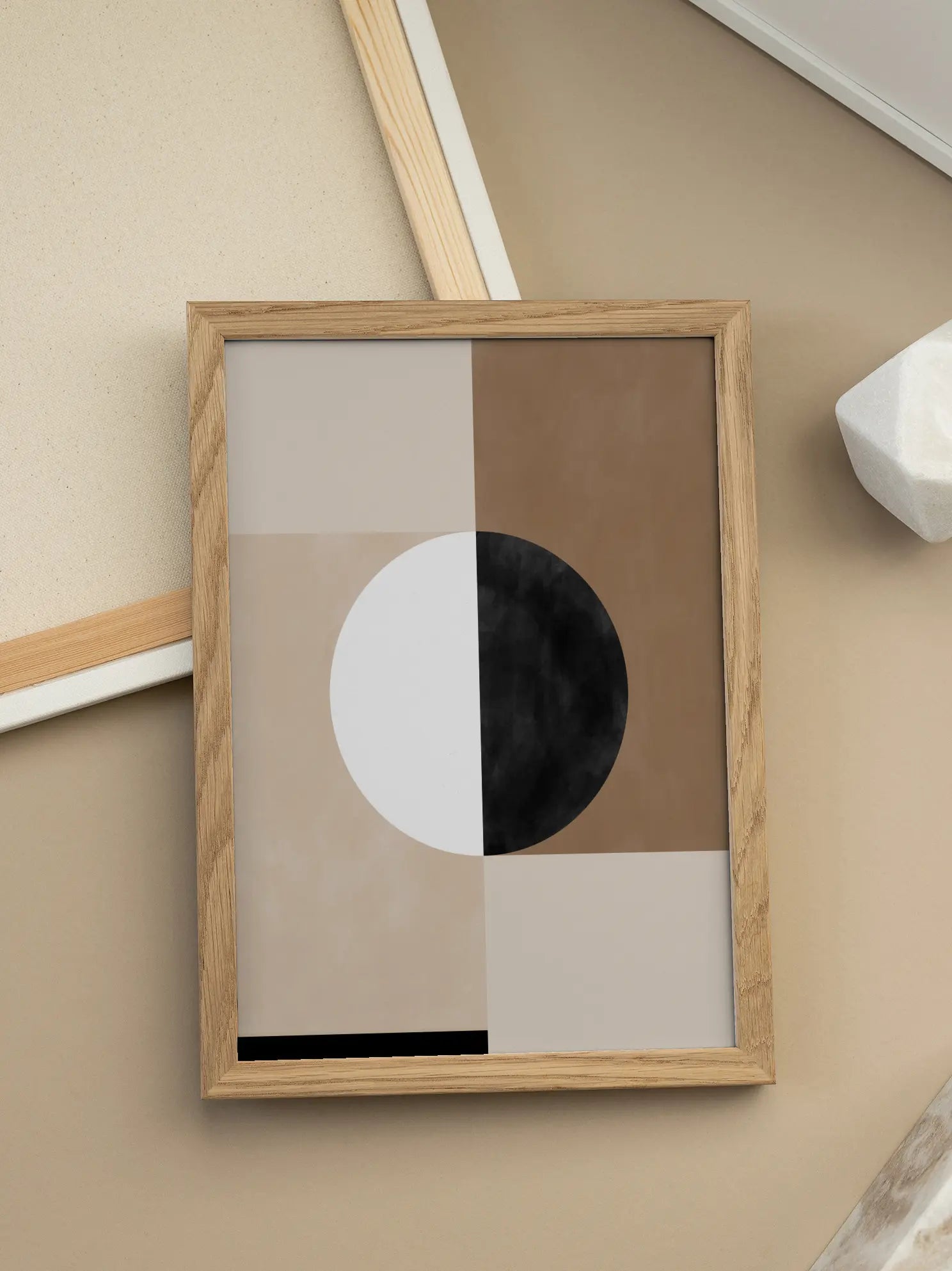 Geometric Shapes with a Central Circle Poster
