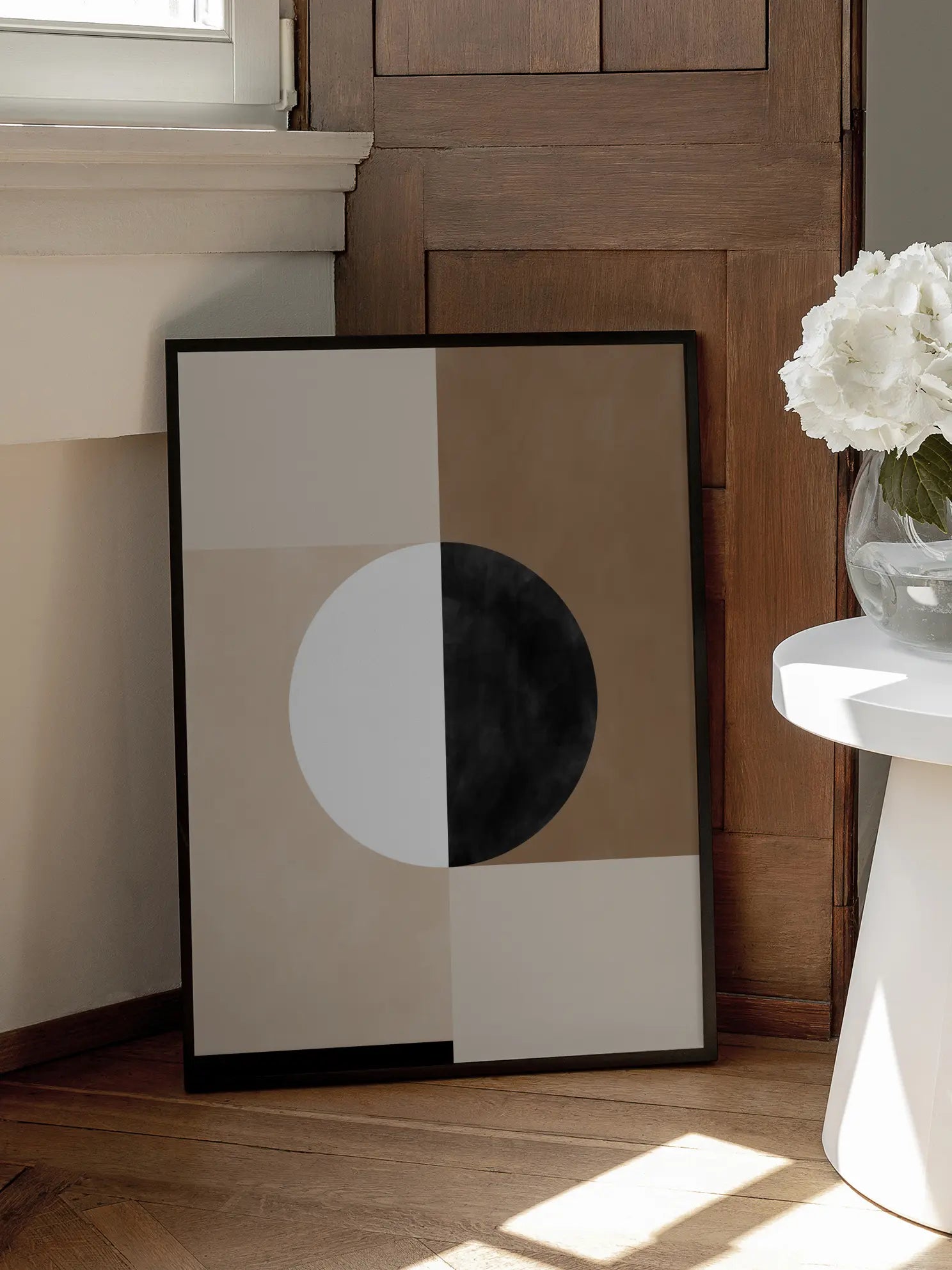 Geometric Shapes with a Central Circle Poster