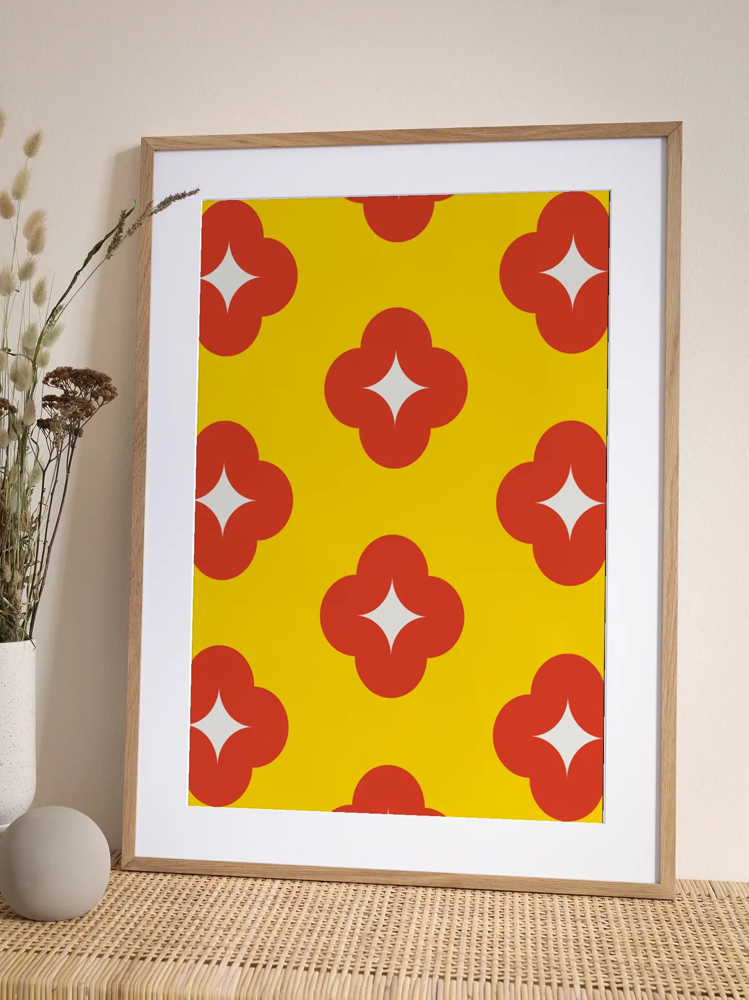 Geometric Yellow Poster