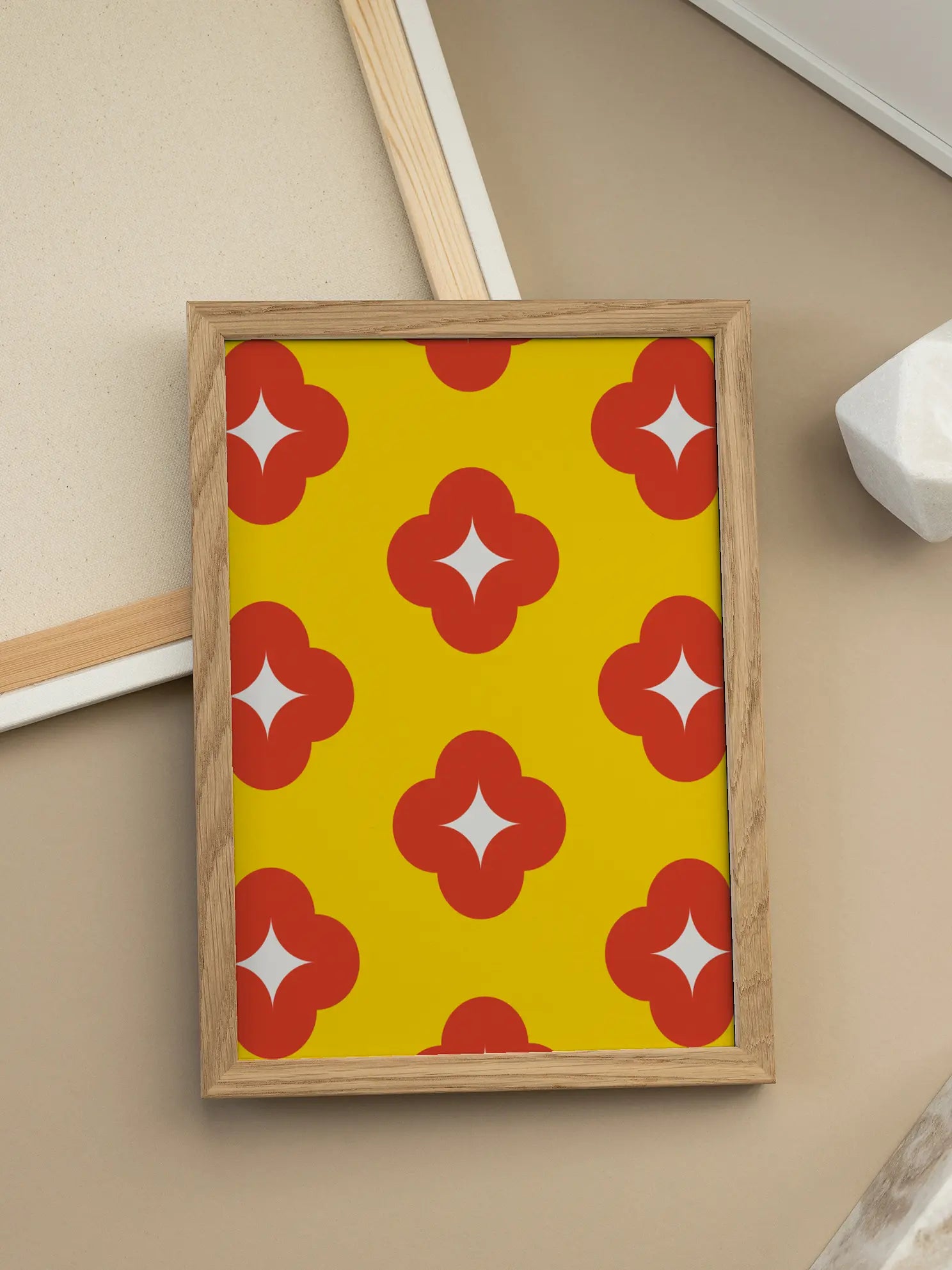 Geometric Yellow Poster