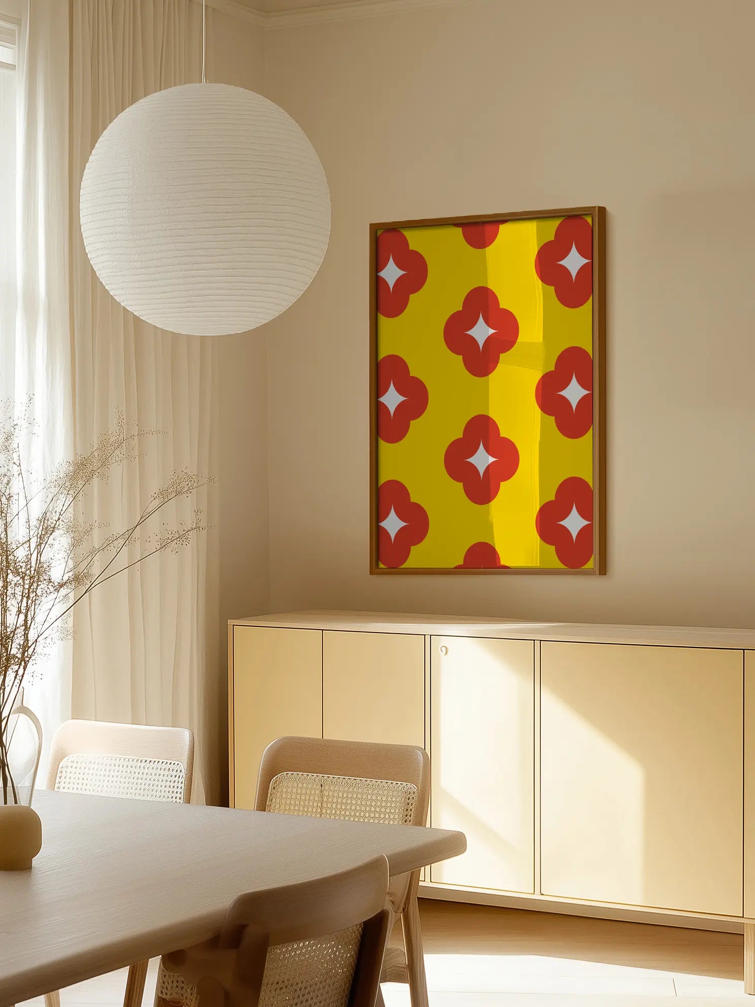 Geometric Yellow Poster