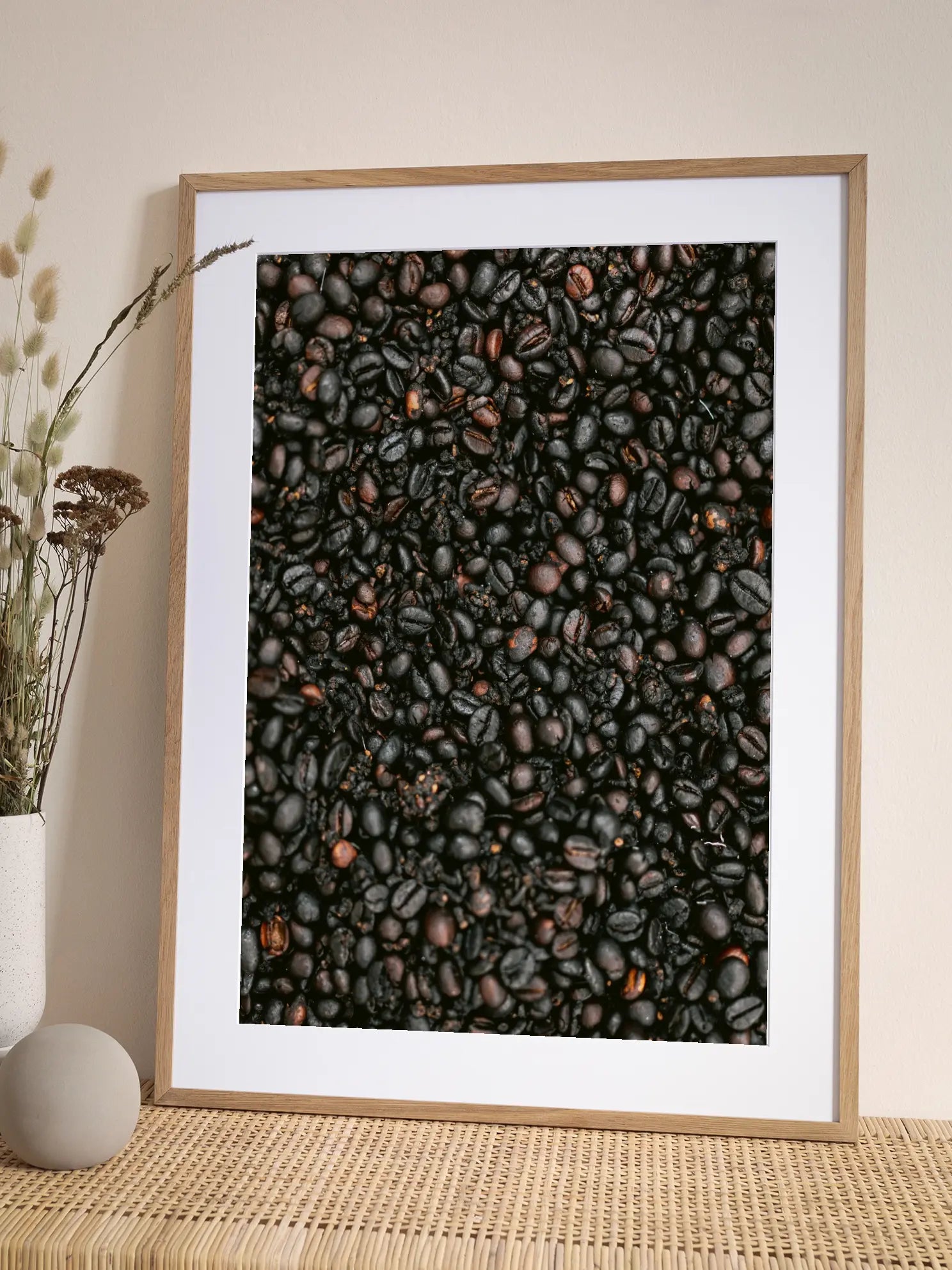 Geröstete Coffee Beans Detail Poster