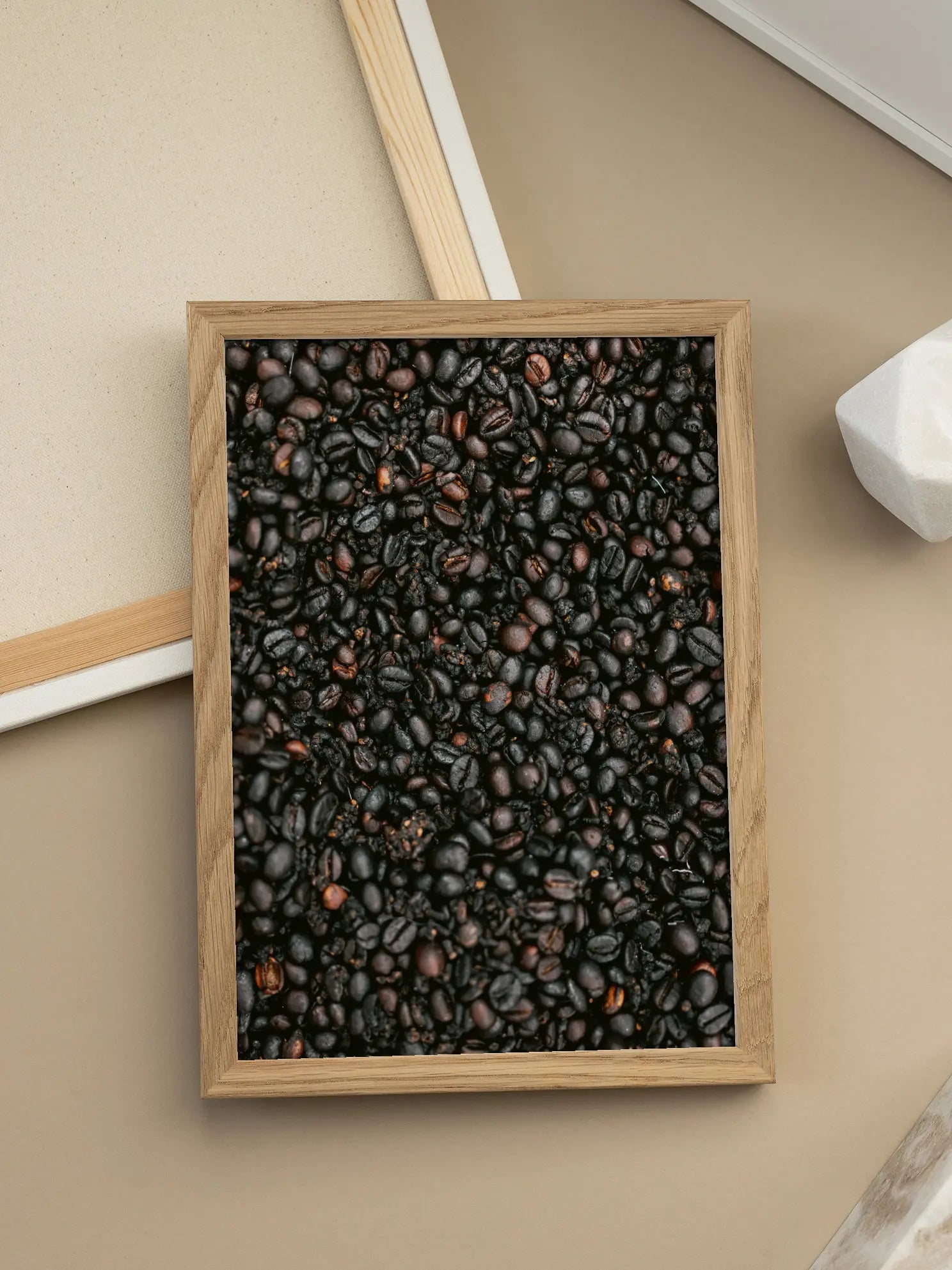 Geröstete Coffee Beans Detail Poster