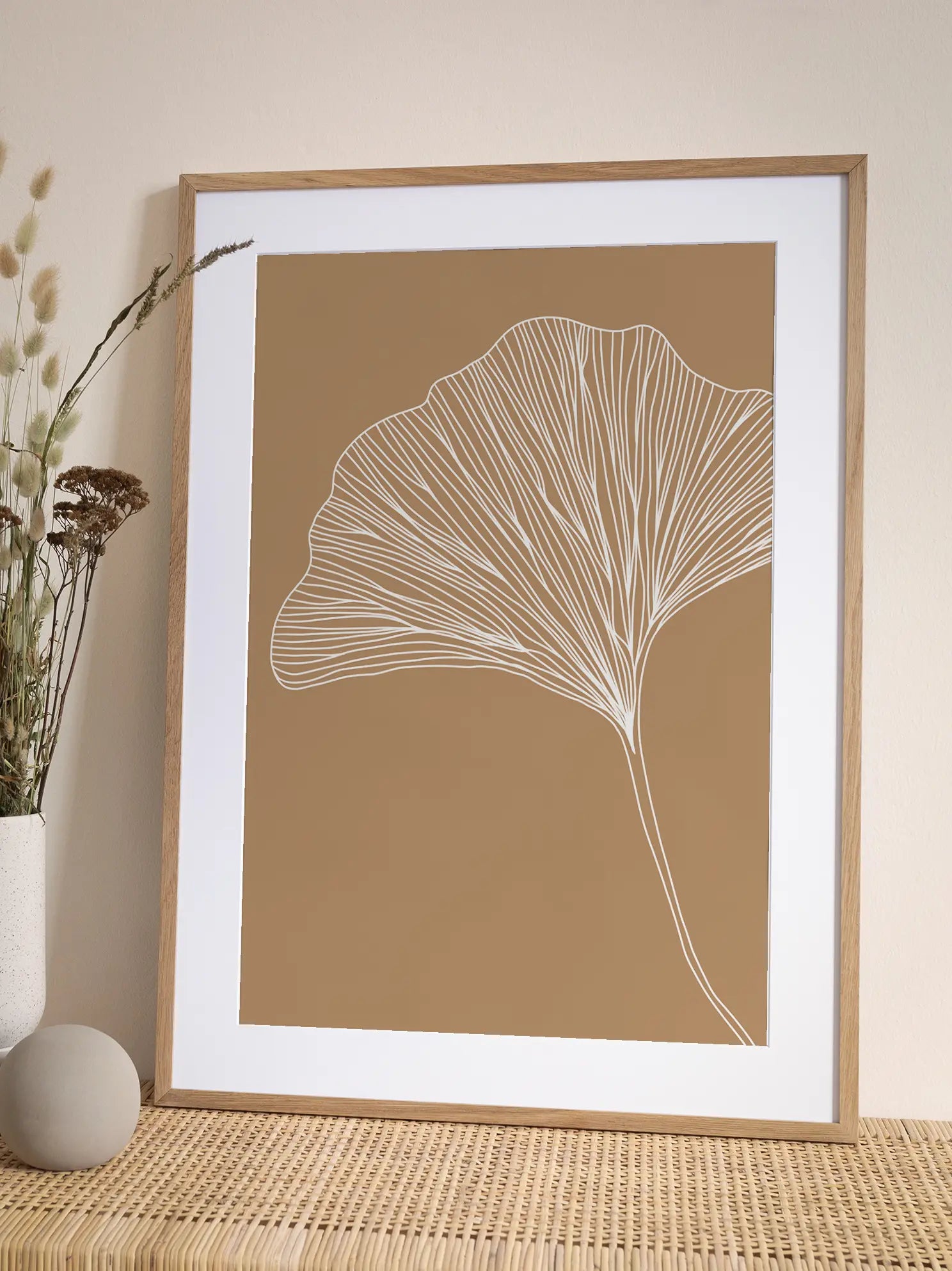 Ginkgo Brown Poster