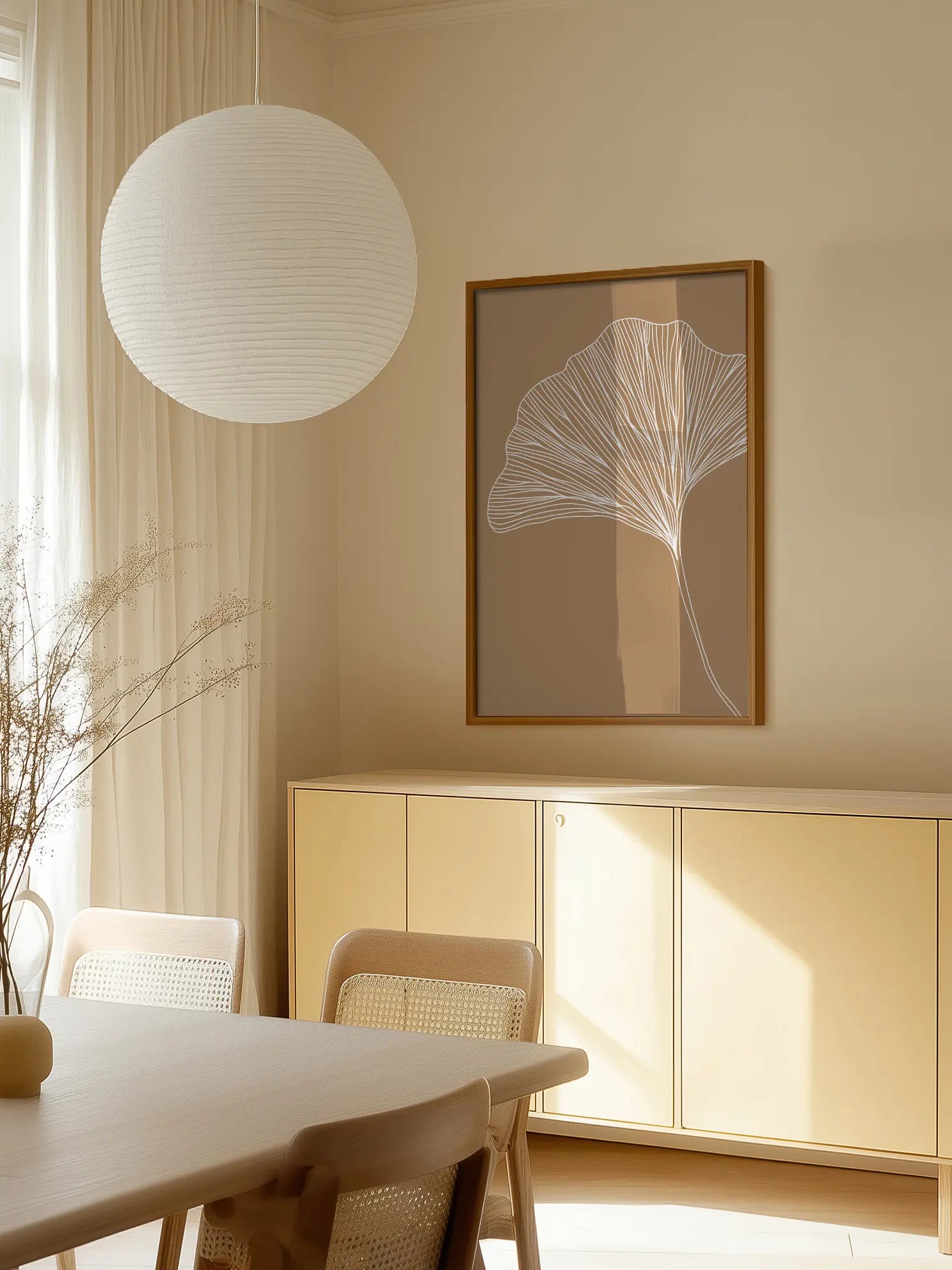 Ginkgo Brown Poster