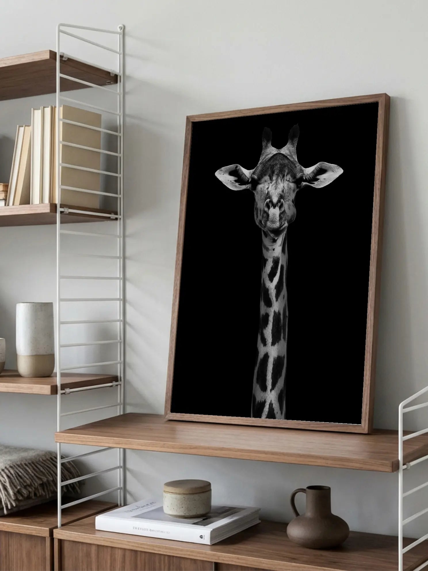 Giraffe Portrait Poster