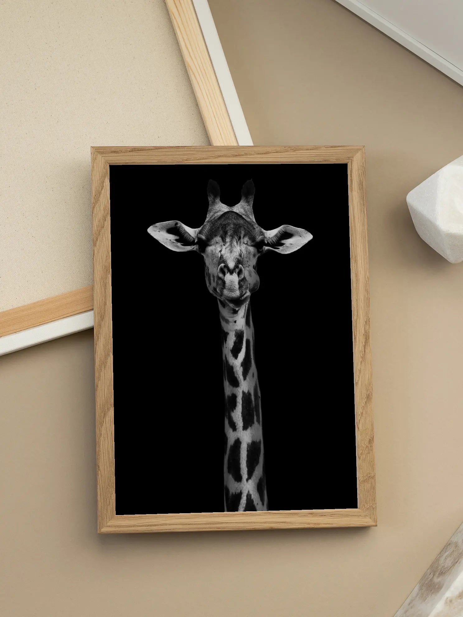 Giraffe Portrait Poster