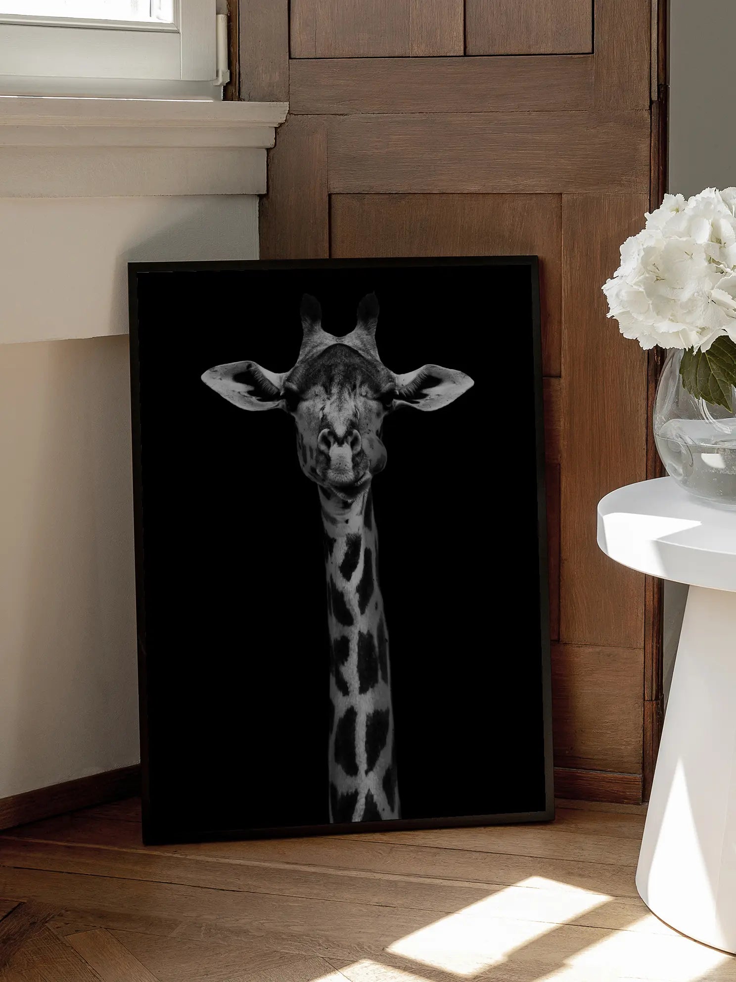 Giraffe Portrait Poster