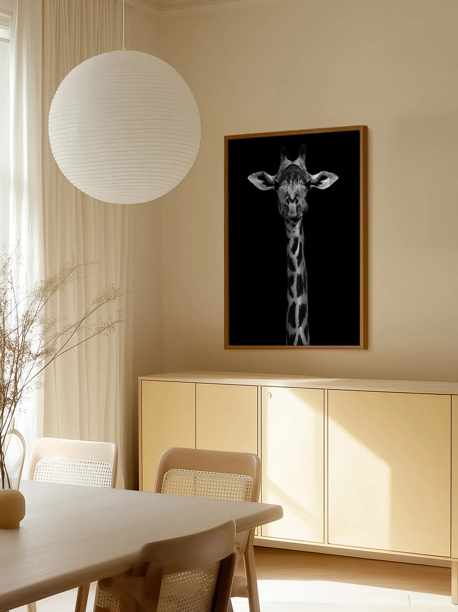 Giraffe Portrait Poster