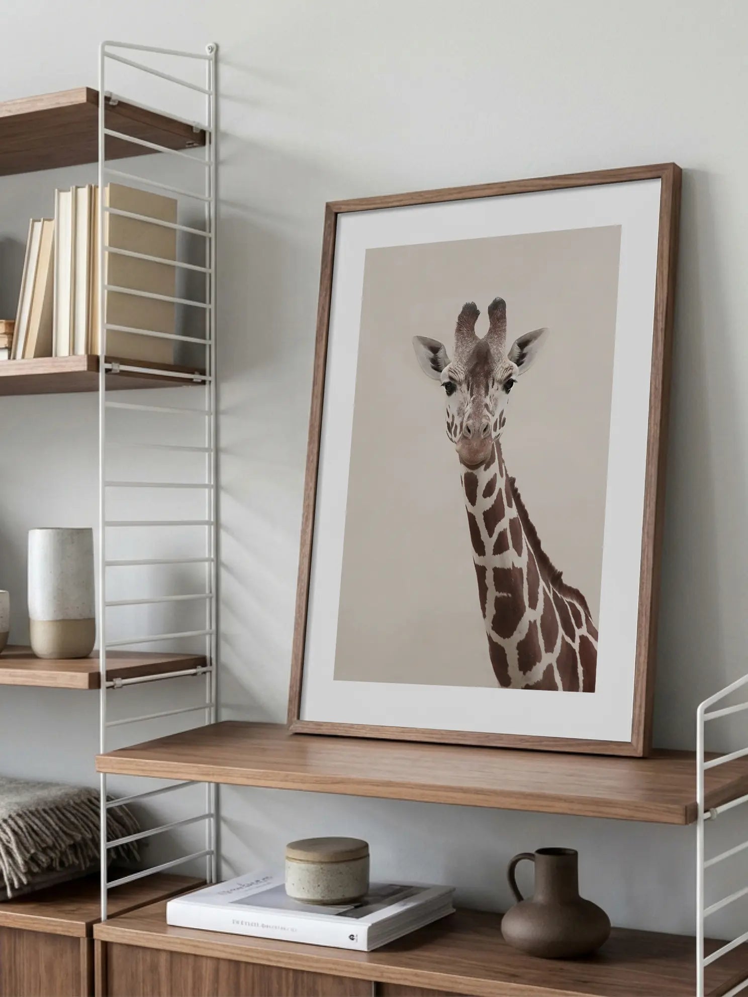 Giraffe Vertical Portrait Poster