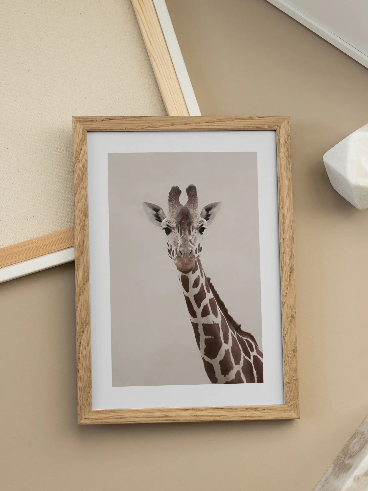 Giraffe Vertical Portrait Poster