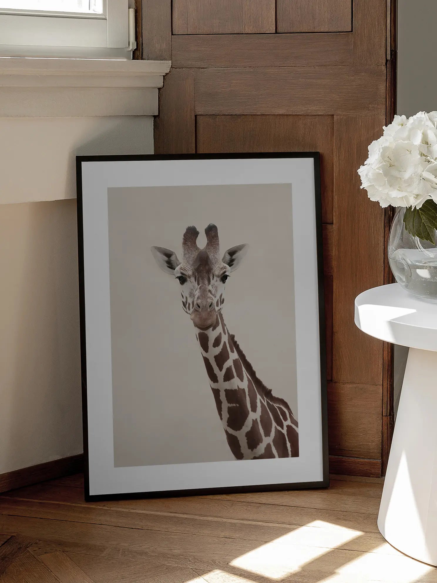 Giraffe Vertical Portrait Poster