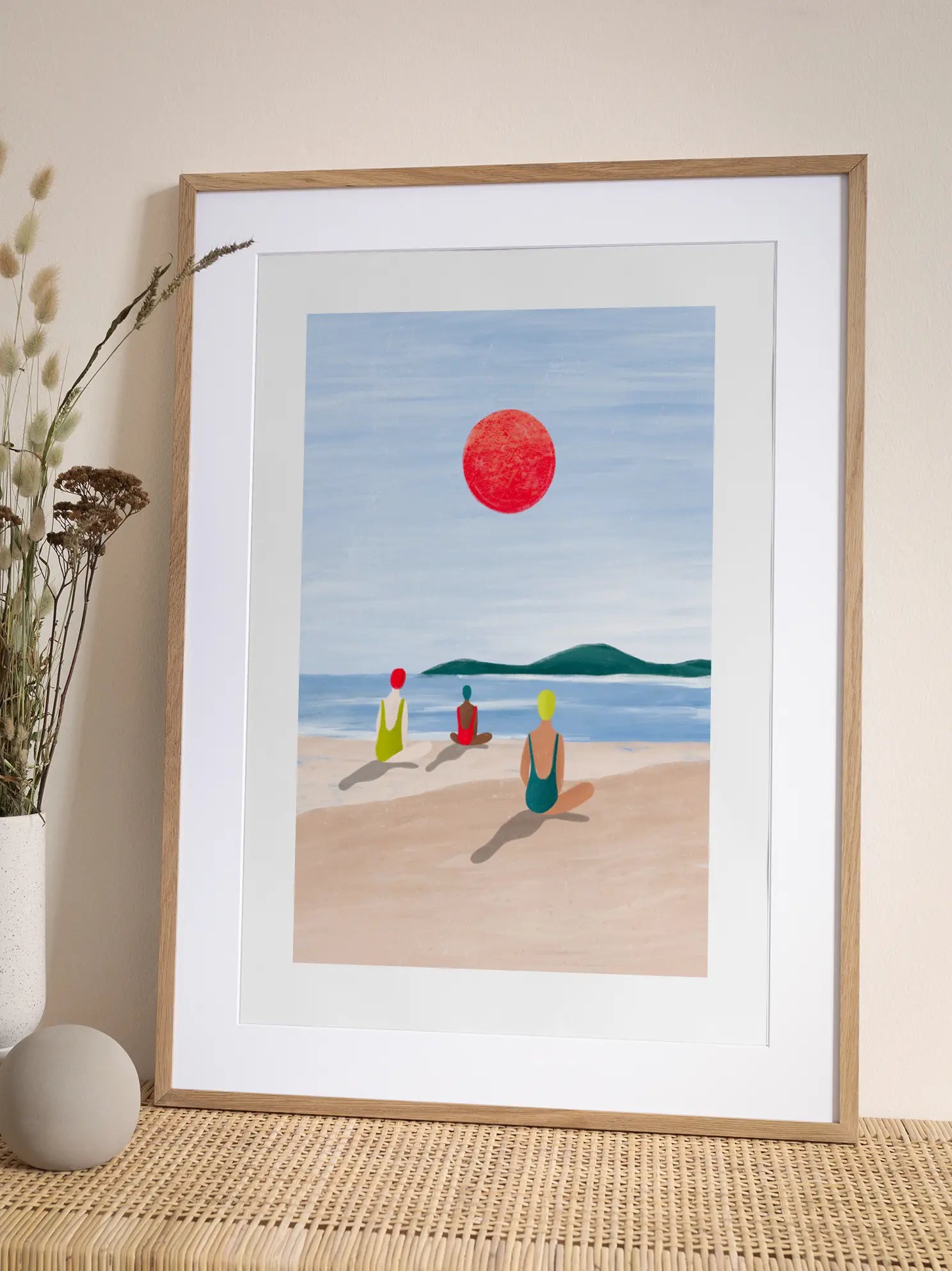Girls At the Beach Poster