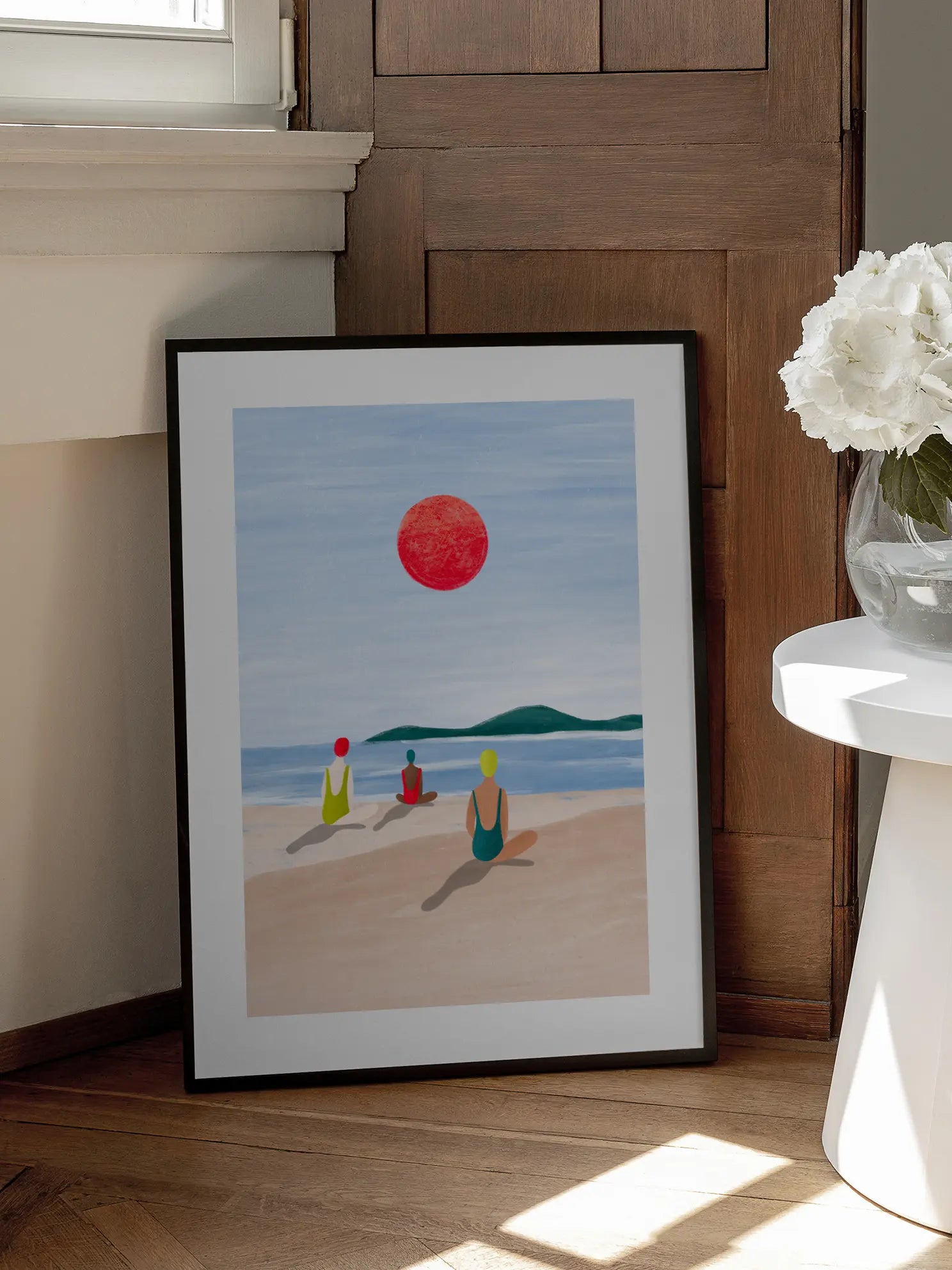 Girls At the Beach Poster