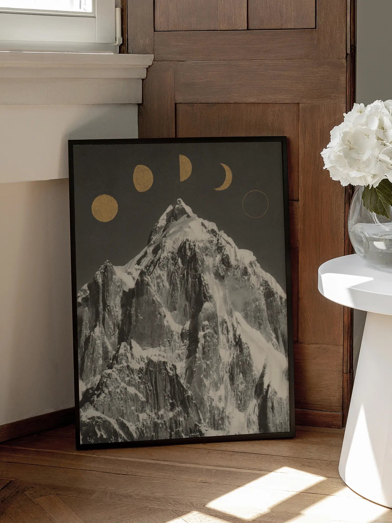 Gold Moon Phases Poster