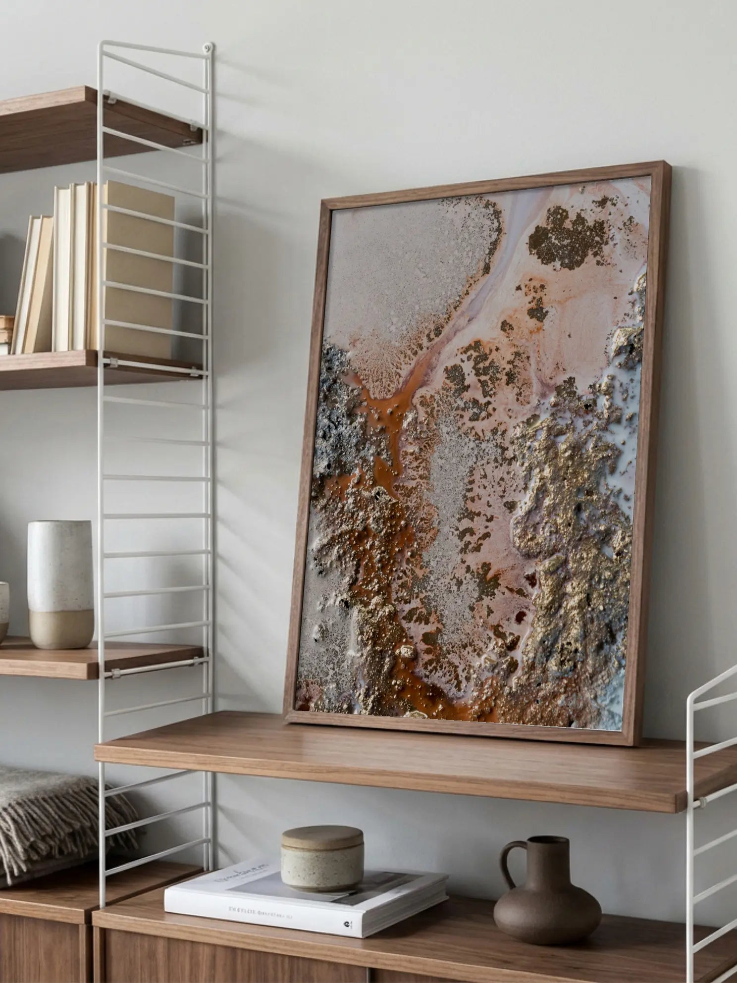 Golden Abstraction Poster