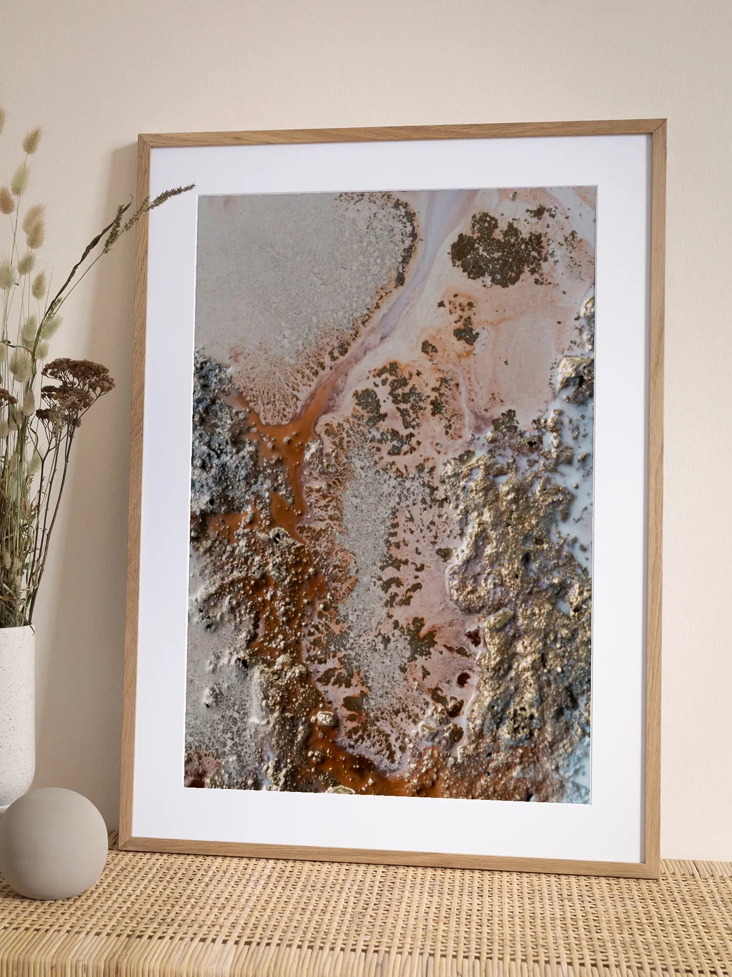 Golden Abstraction Poster