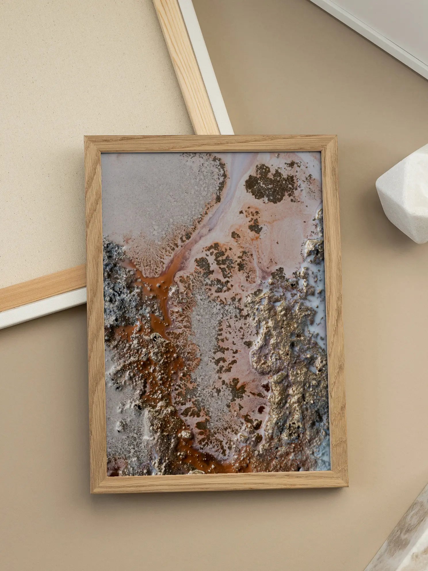 Golden Abstraction Poster