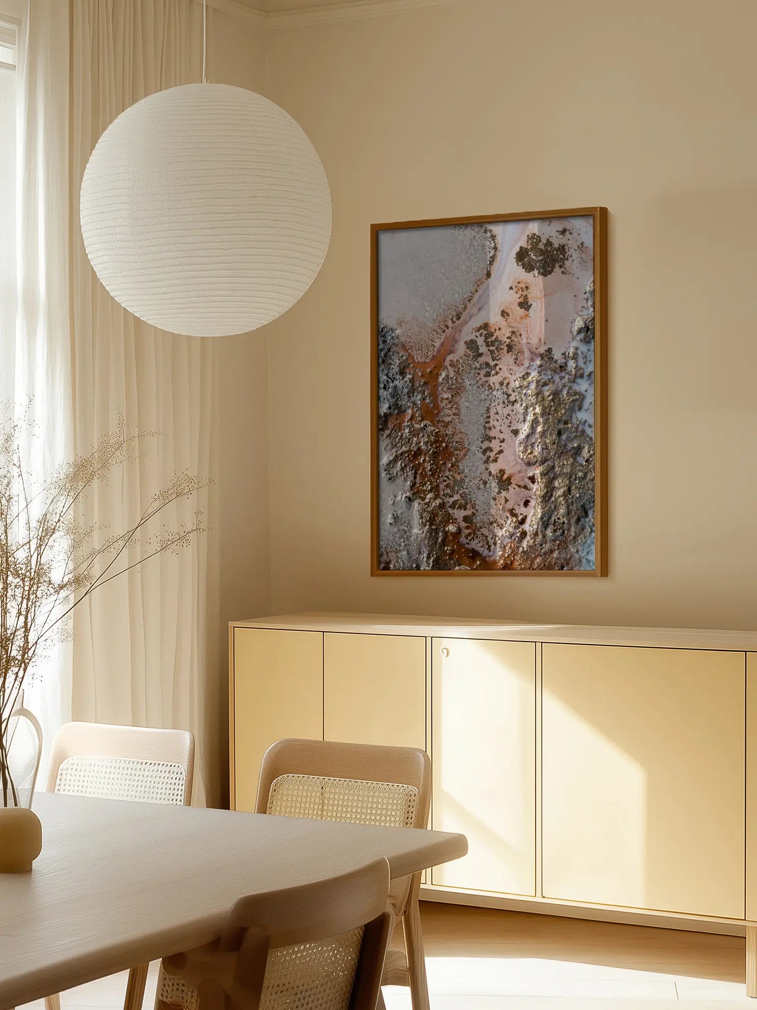Golden Abstraction Poster