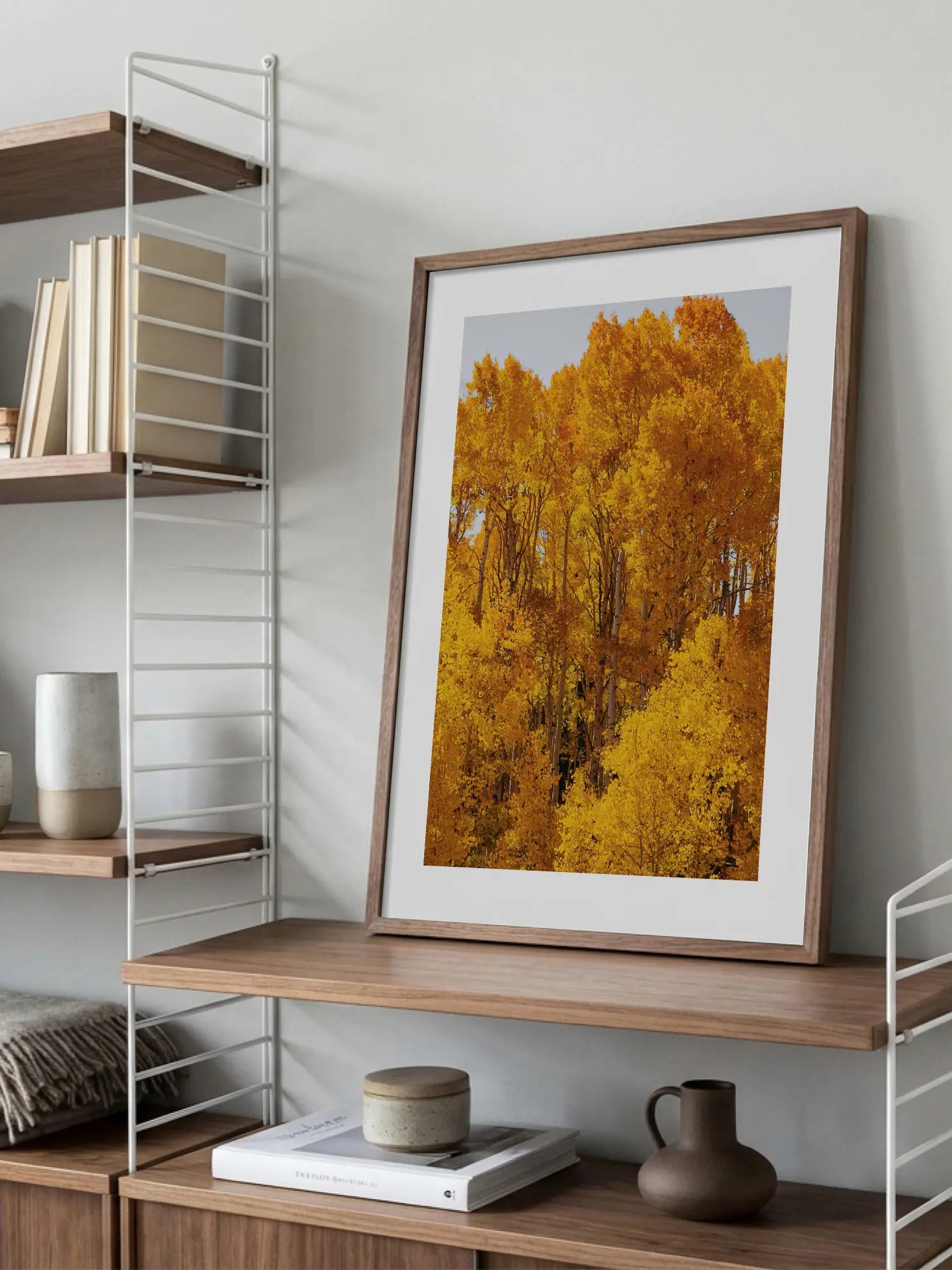 Golden Aspen Forest Poster