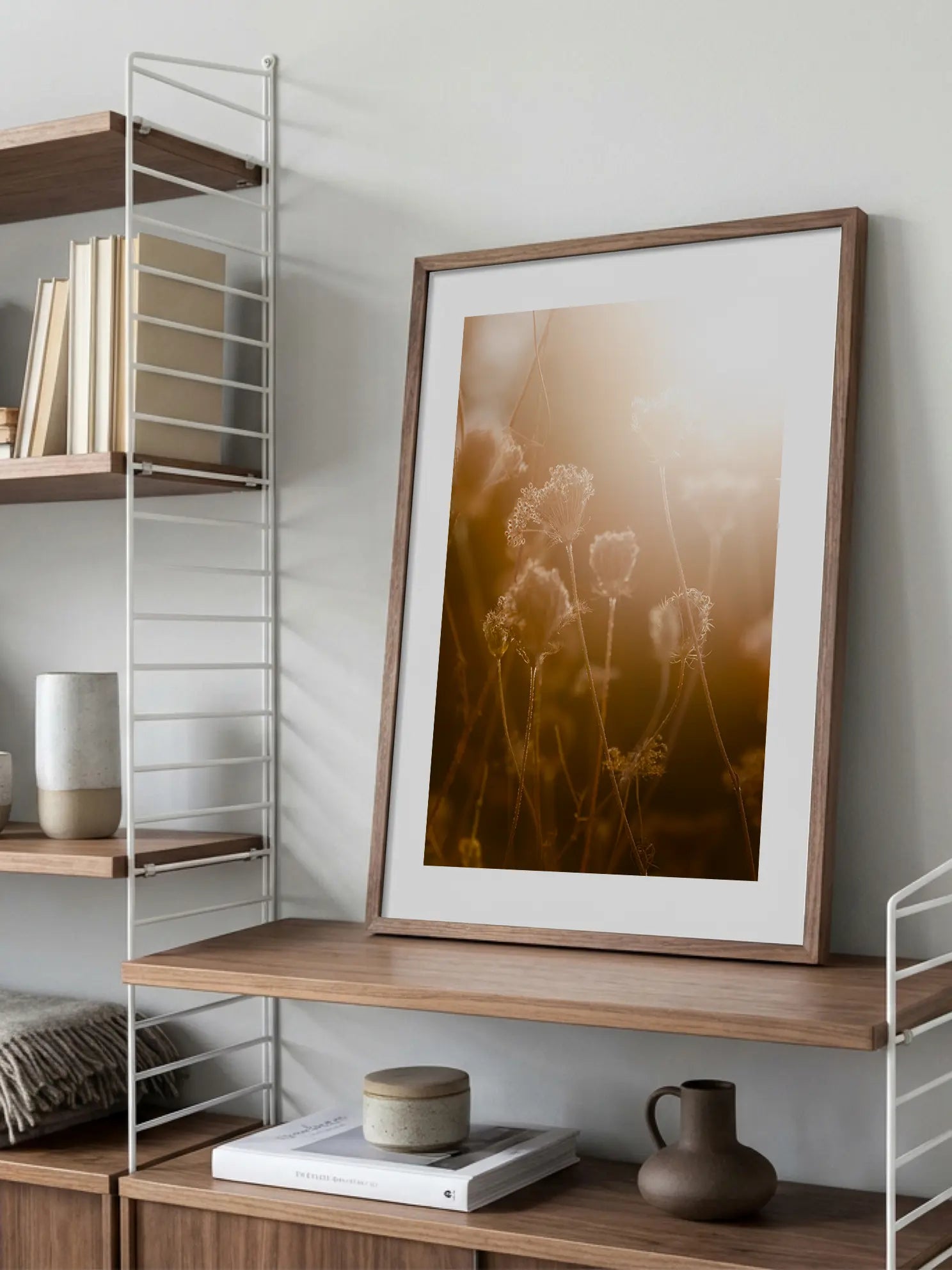 Golden Flowers Poster