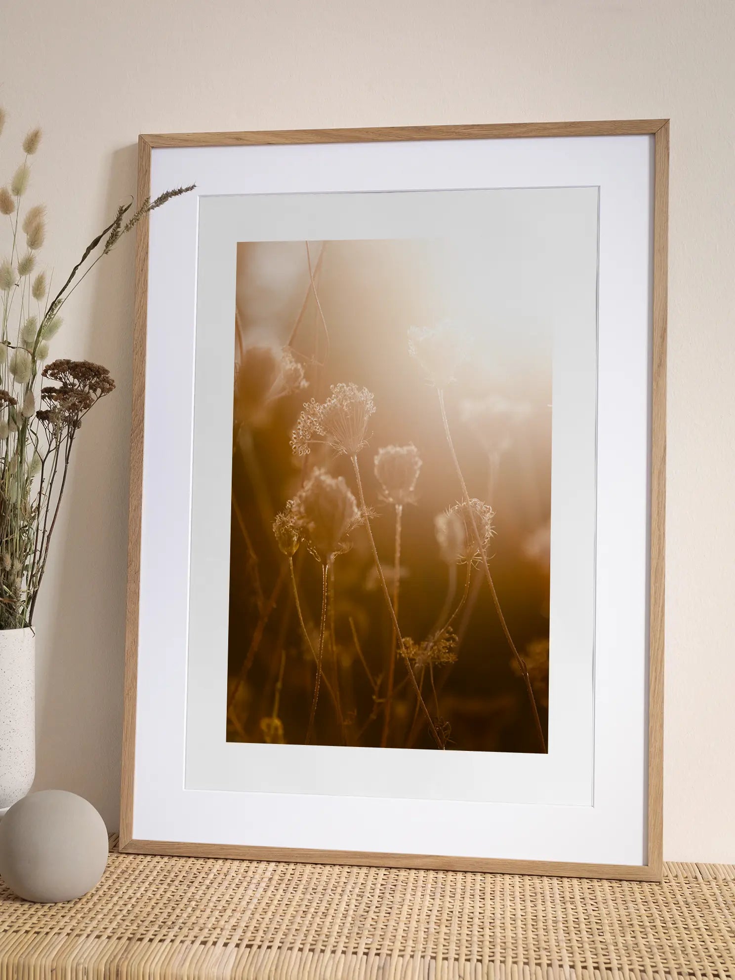 Golden Flowers Poster